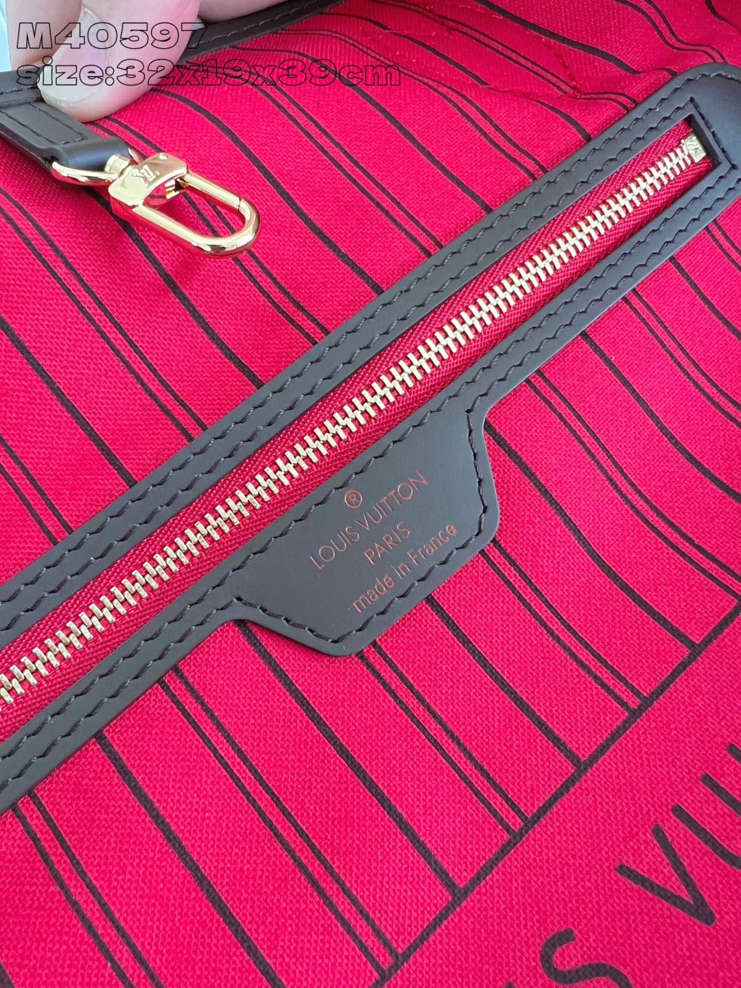 Louis Vuitton Tote Bag Cow Leather M-l