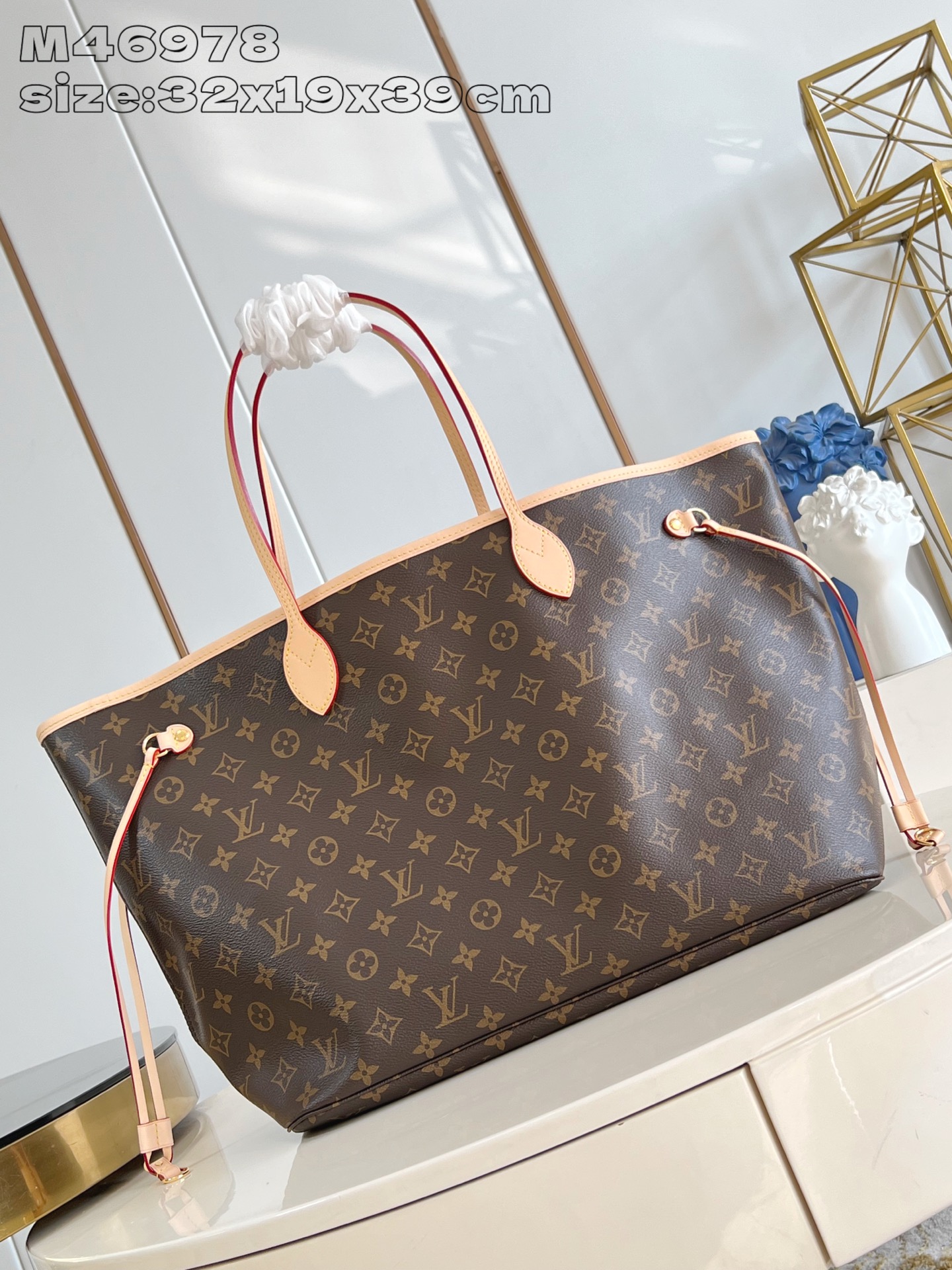 Louis Vuitton Tote Bag Cow Leather M-l