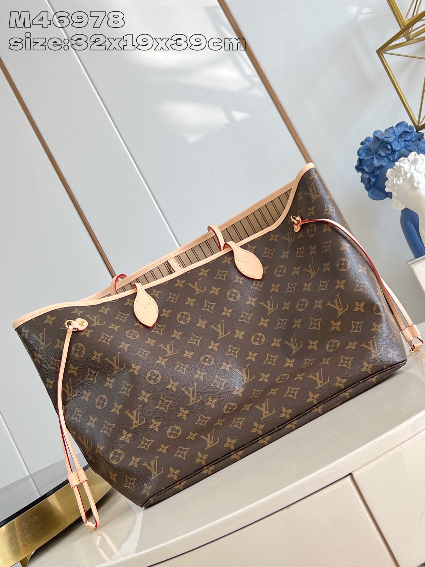 Louis Vuitton Tote Bag Cow Leather M-l