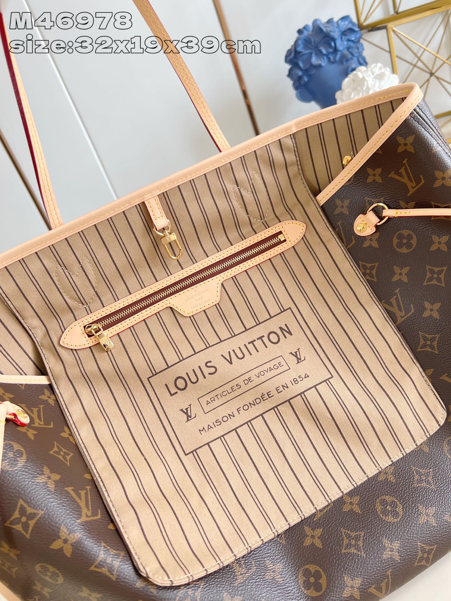 Louis Vuitton Tote Bag Cow Leather M-l