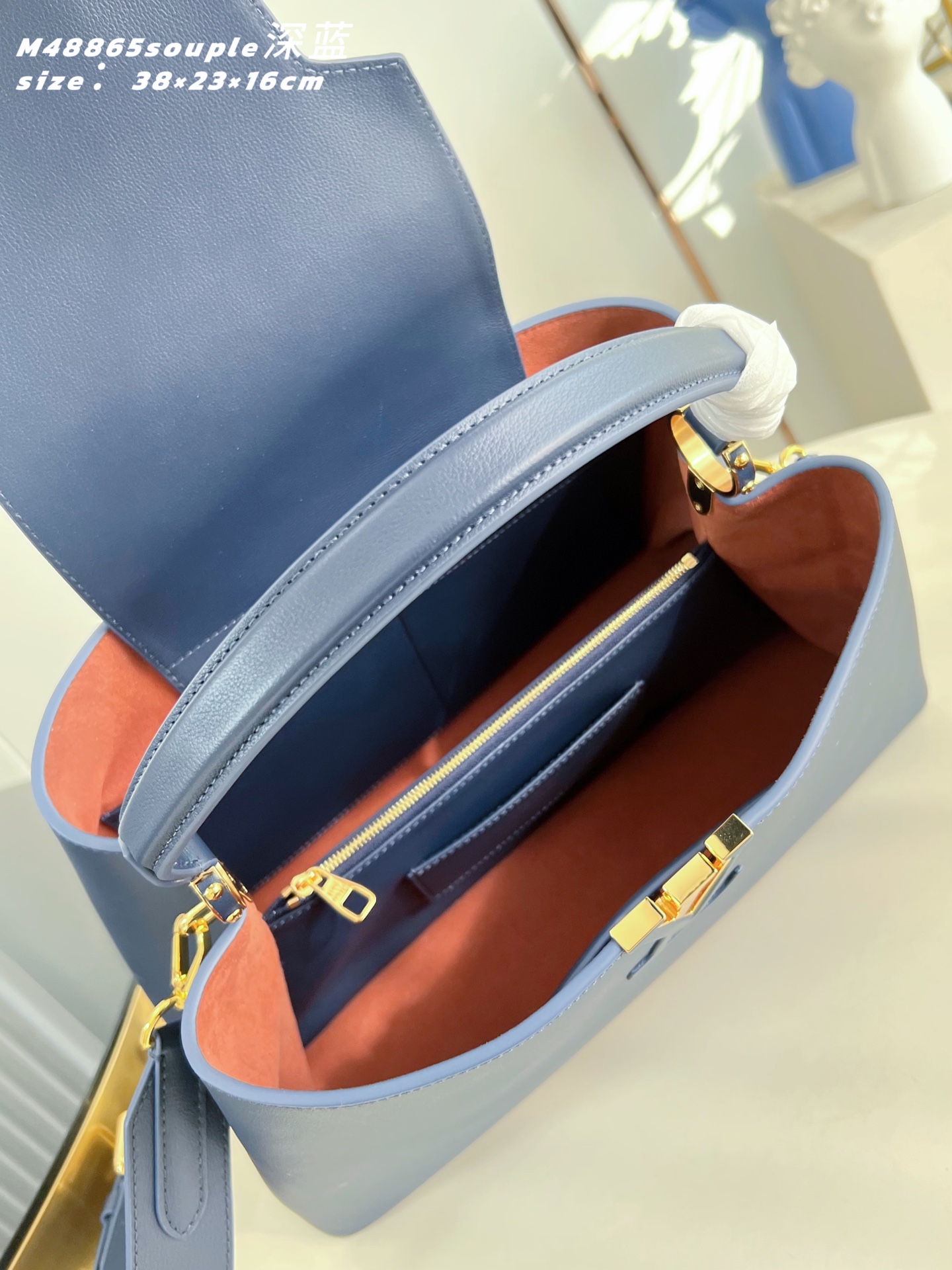 Louis Vuitton Basic Bag Cow Leather M-l-s