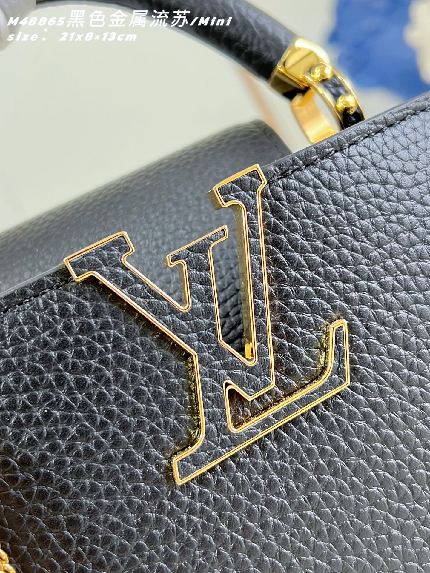 Louis Vuitton Basic Bag Cow Leather Black M-l-s