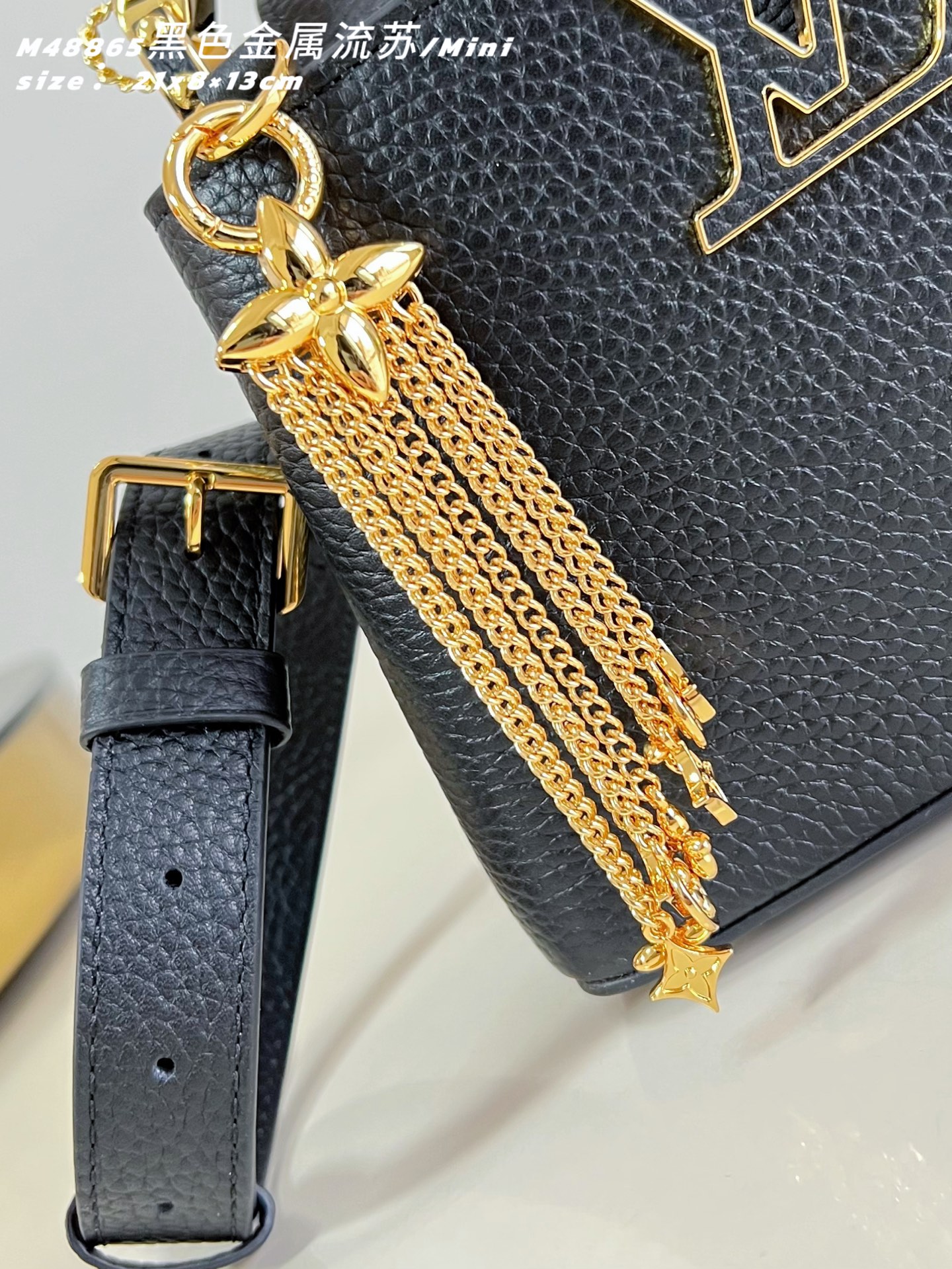 Louis Vuitton Basic Bag Cow Leather Black M-l-s