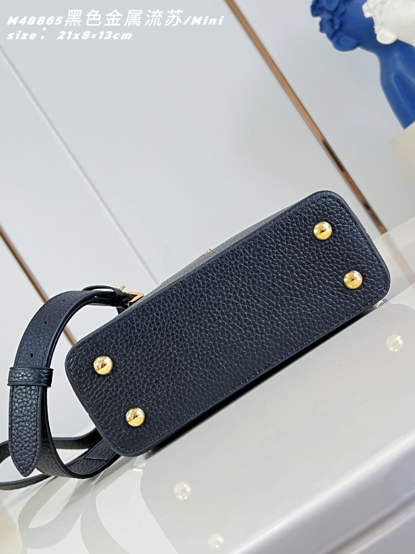 Louis Vuitton Basic Bag Cow Leather Black M-l-s