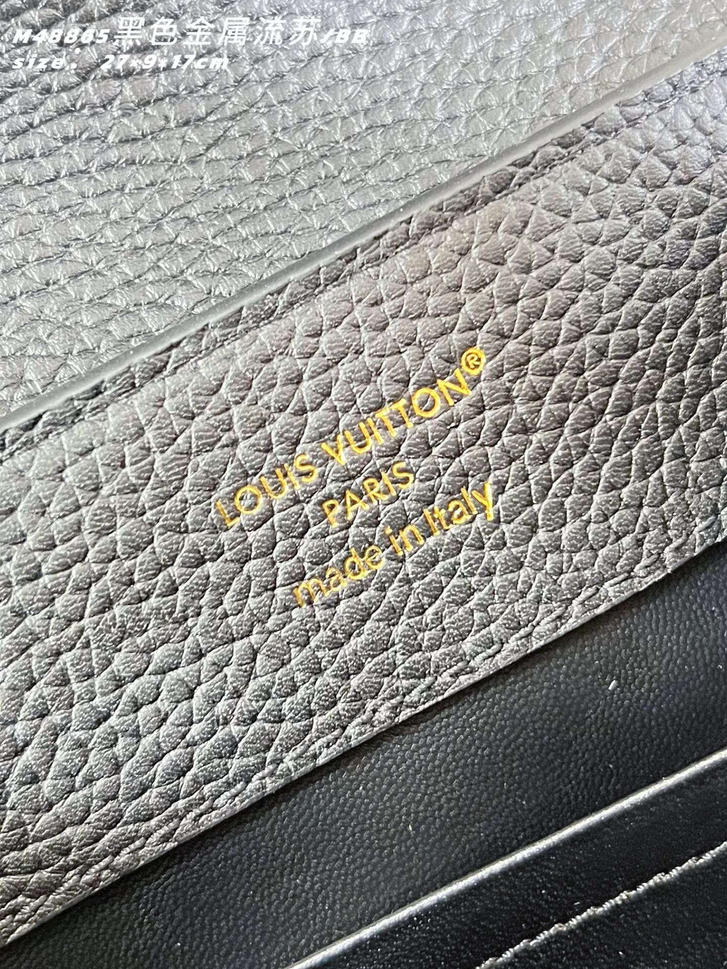 Louis Vuitton Basic Bag Cow Leather Black M-l-s