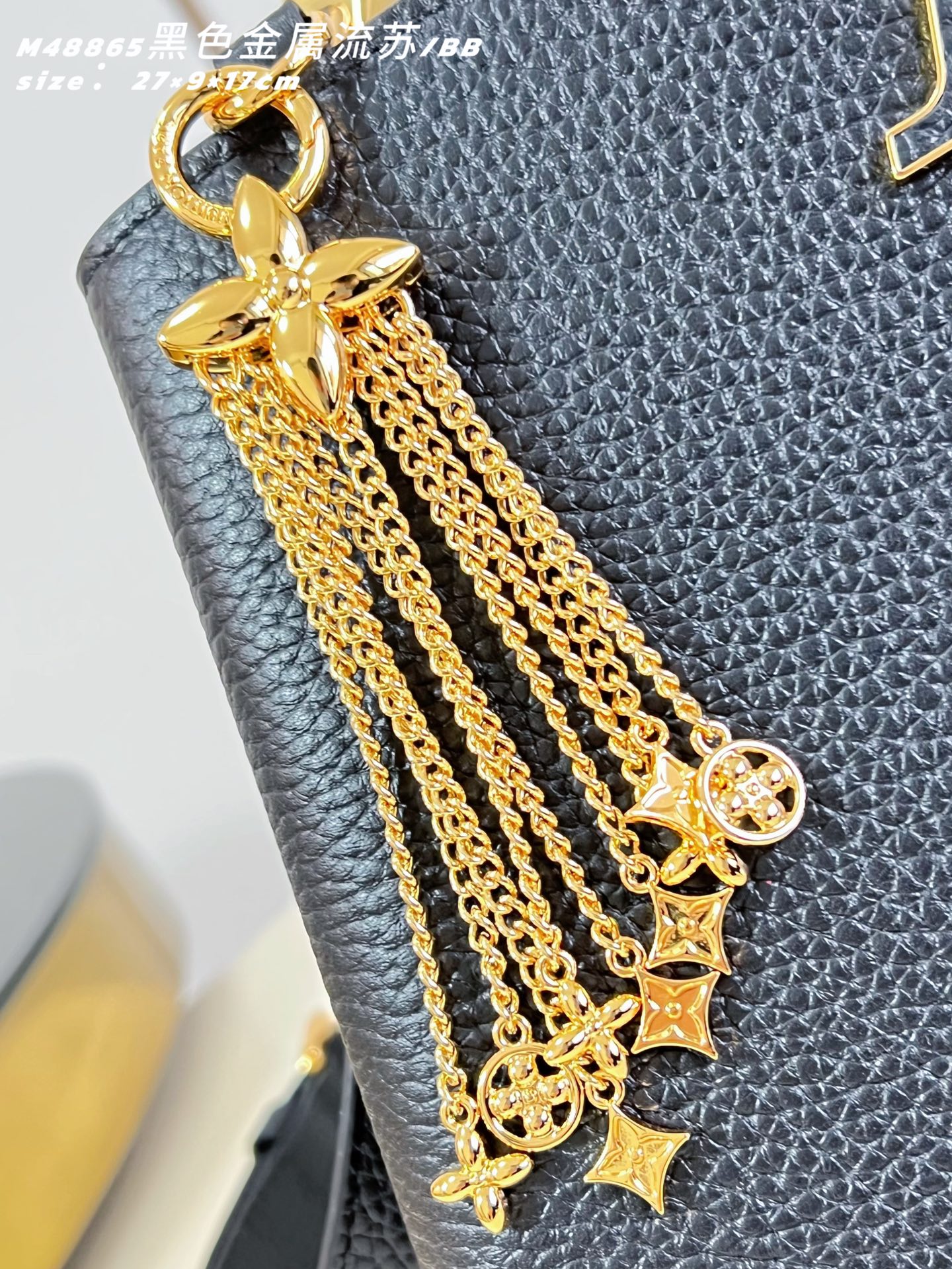 Louis Vuitton Basic Bag Cow Leather Black M-l-s