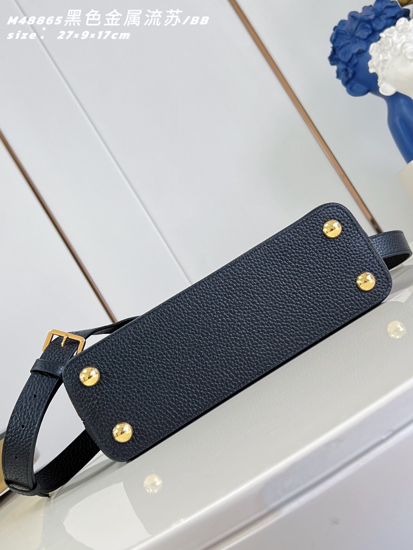 Louis Vuitton Basic Bag Cow Leather Black M-l-s