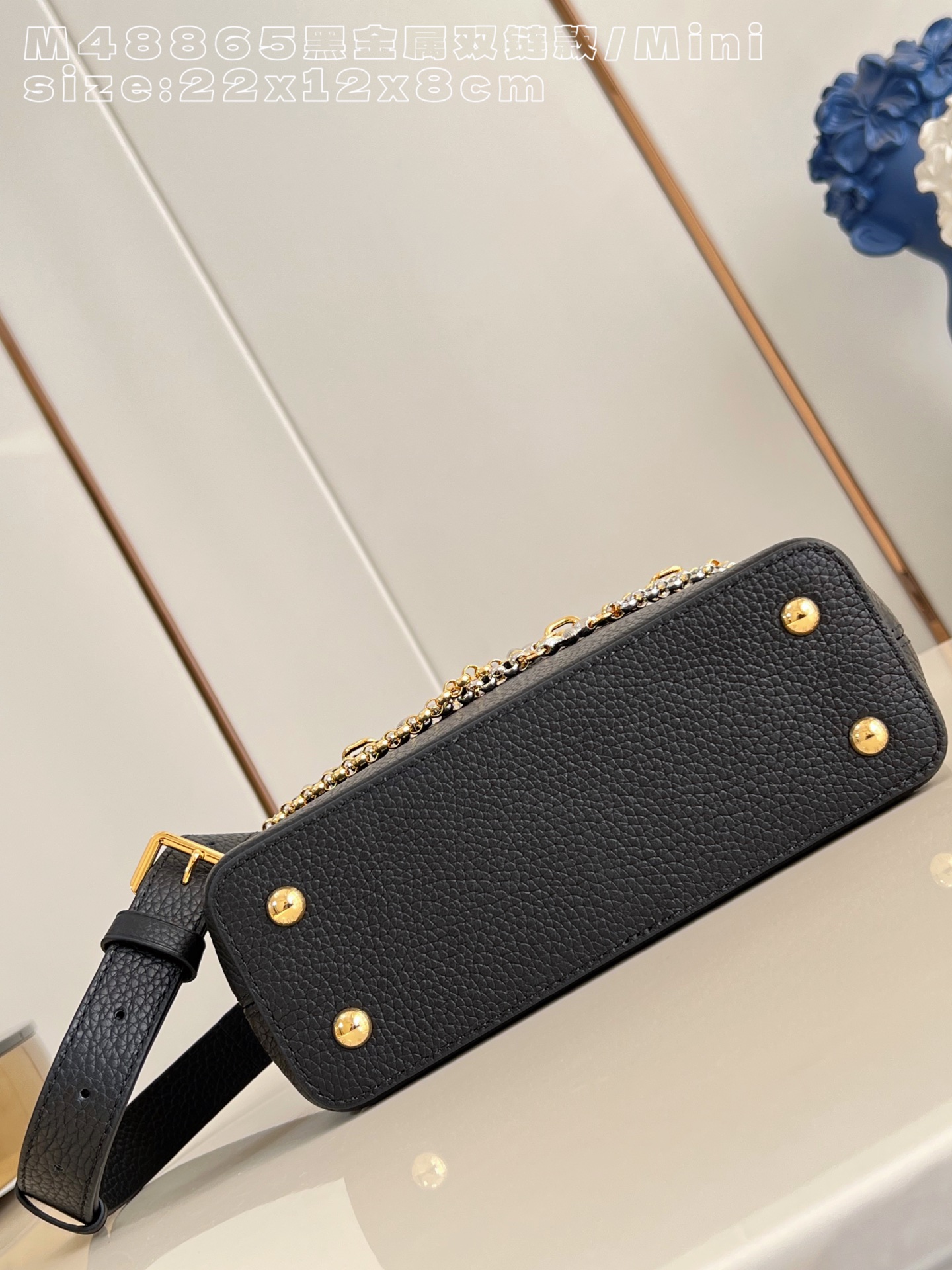 Louis Vuitton Basic Bag Cow Leather Black M-l-s