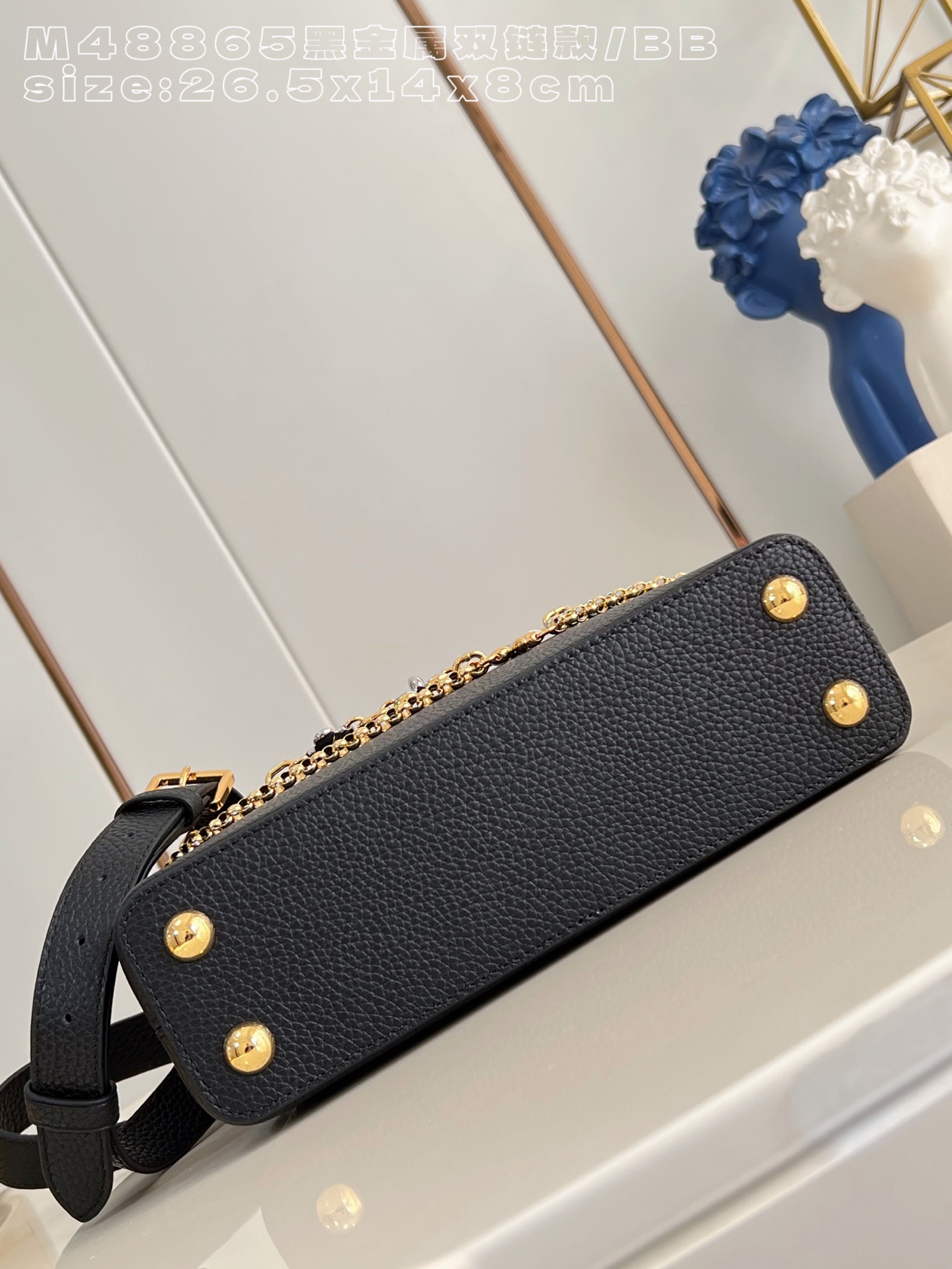 Louis Vuitton Basic Bag Cow Leather Black M-l-s