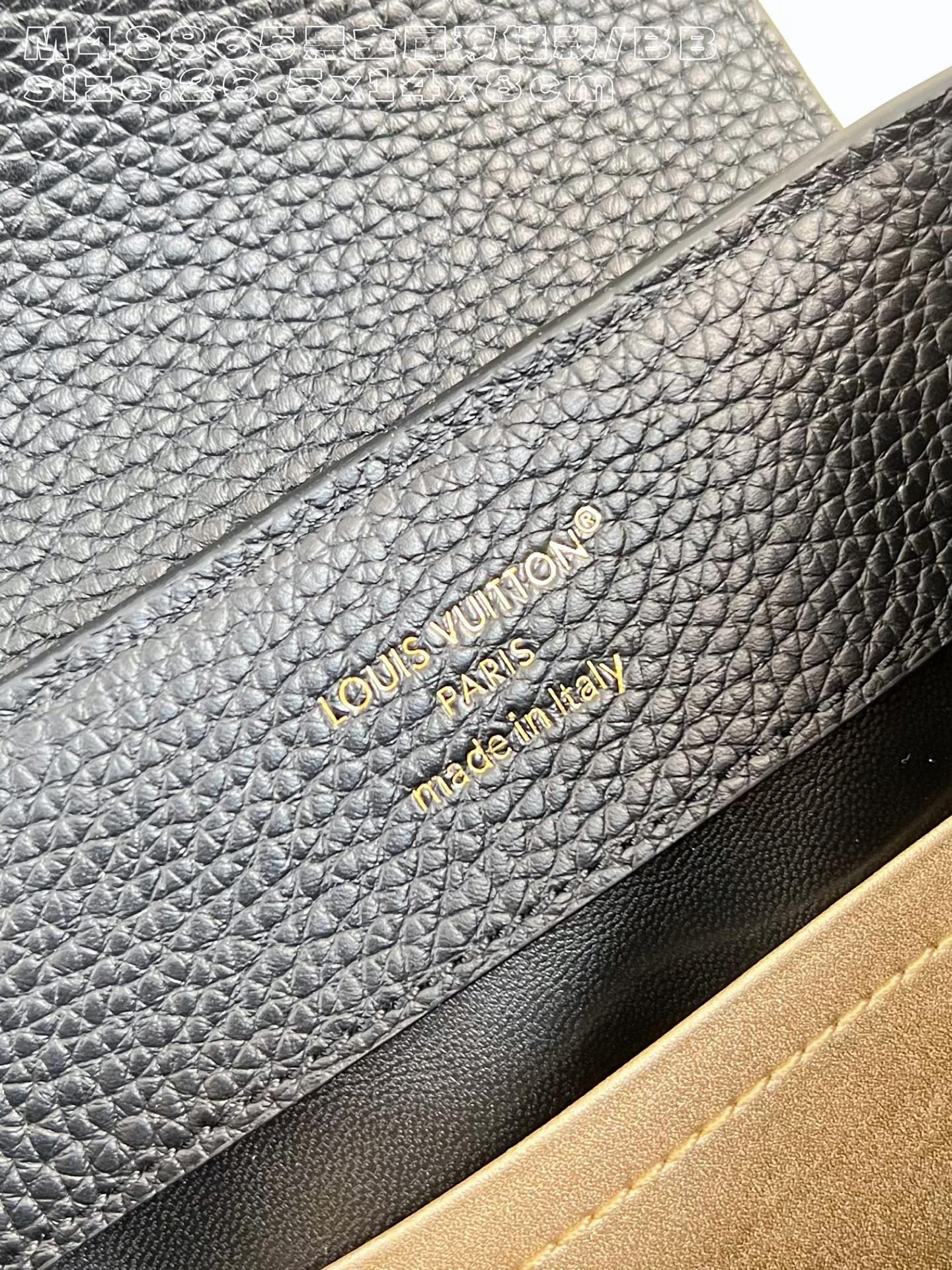 Louis Vuitton Basic Bag Cow Leather Black M-l-s