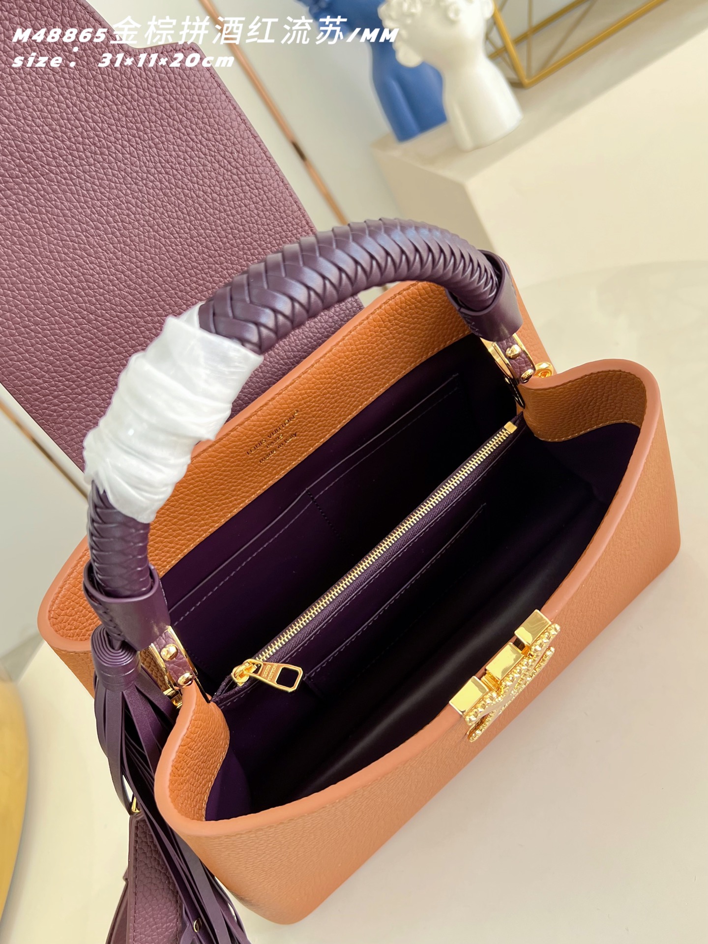 Louis Vuitton Basic Bag Cow Leather M-l-s