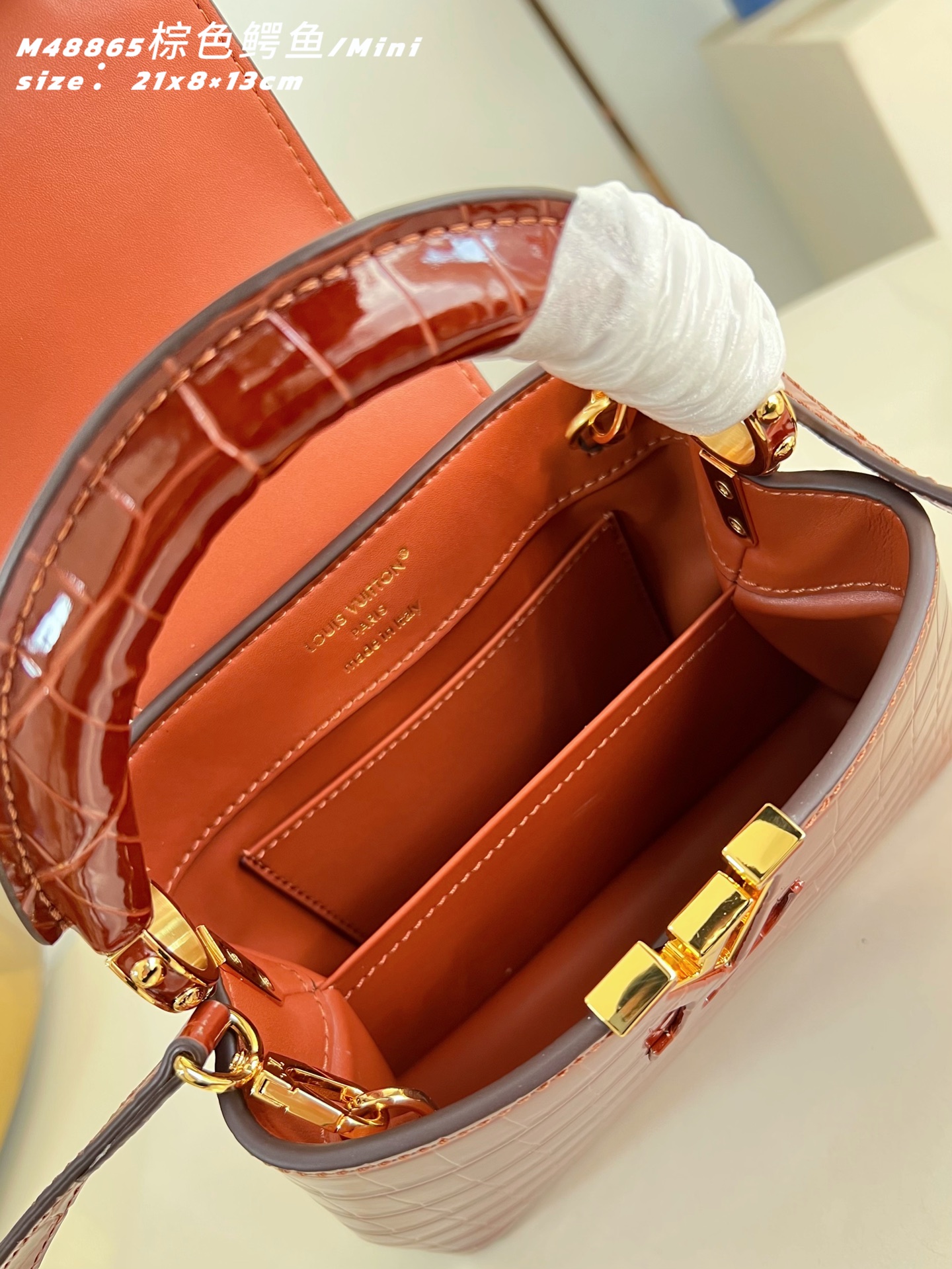 Louis Vuitton Basic Bag Sheepskin Brown M-s