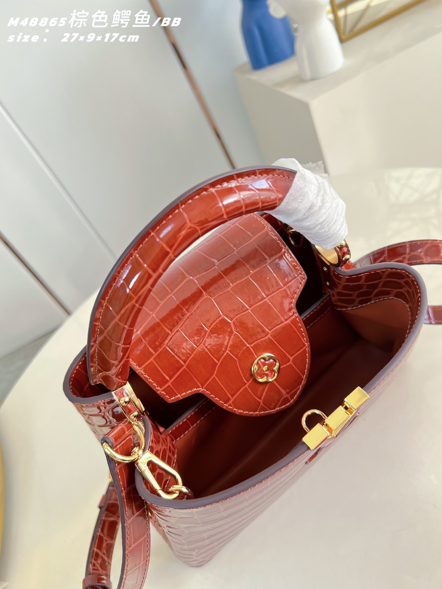 Louis Vuitton Basic Bag Sheepskin Brown M-s