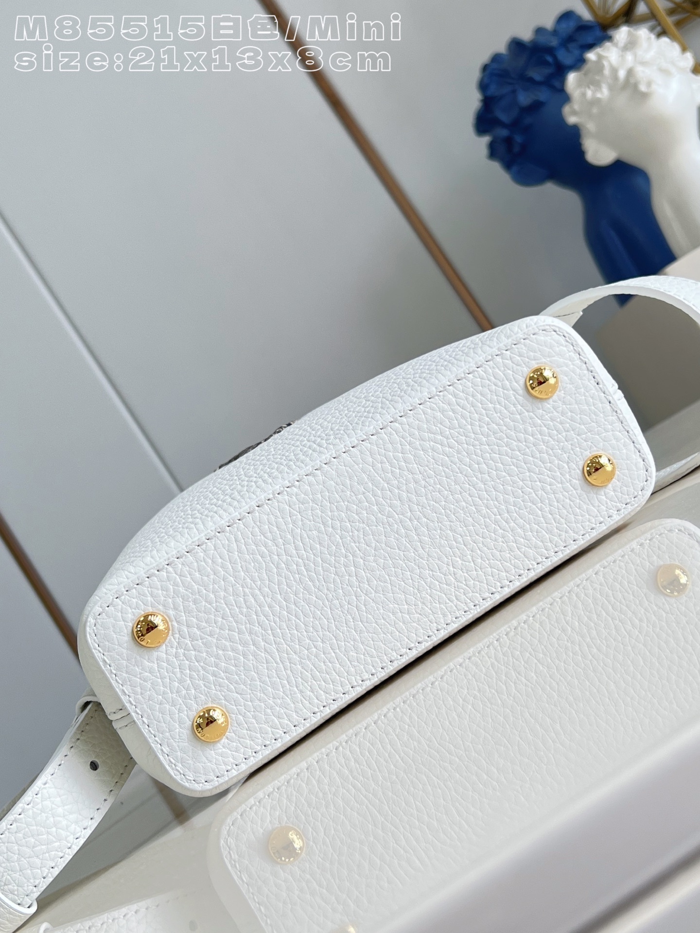 Louis Vuitton Basic Bag Cow Leather White M-l-s