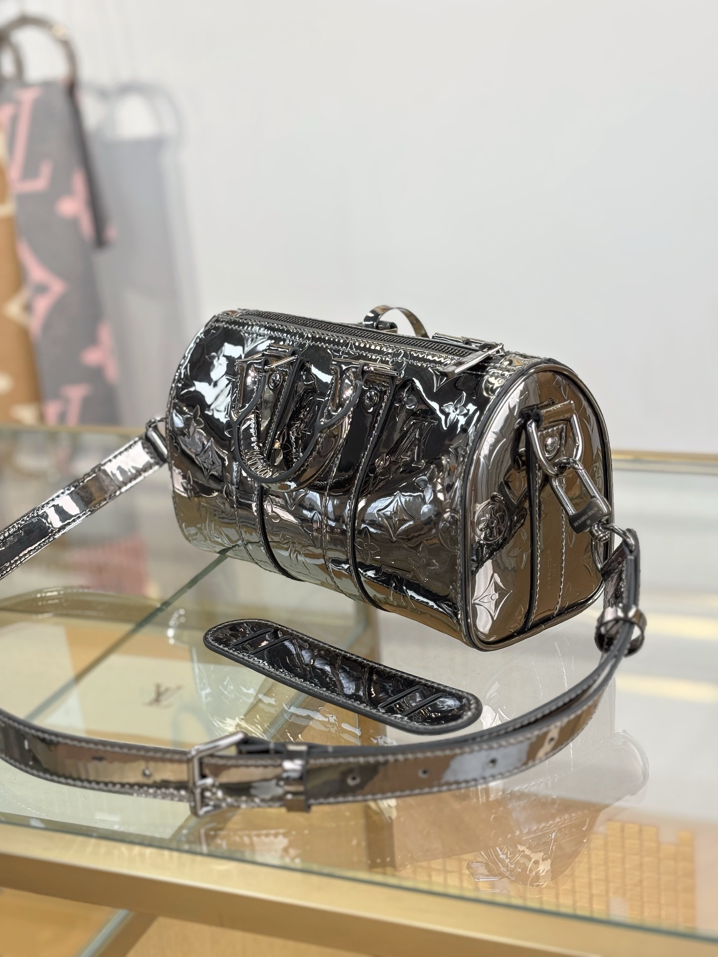 Louis Vuitton Basic Bag Silver 11cm-m-l