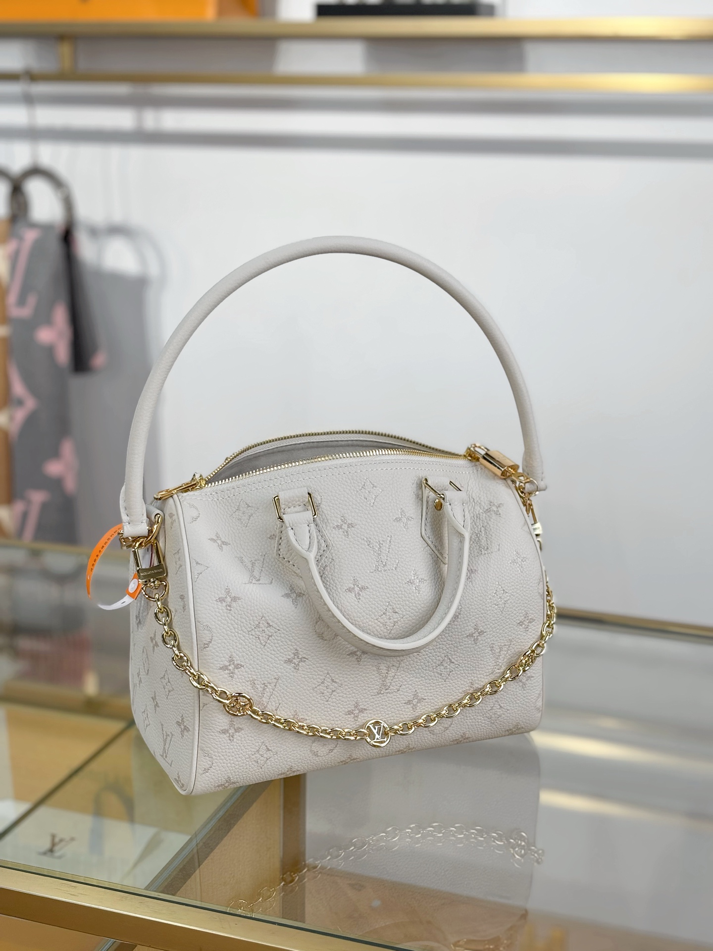 Louis Vuitton Basic Bag White 13cm-m-l-s