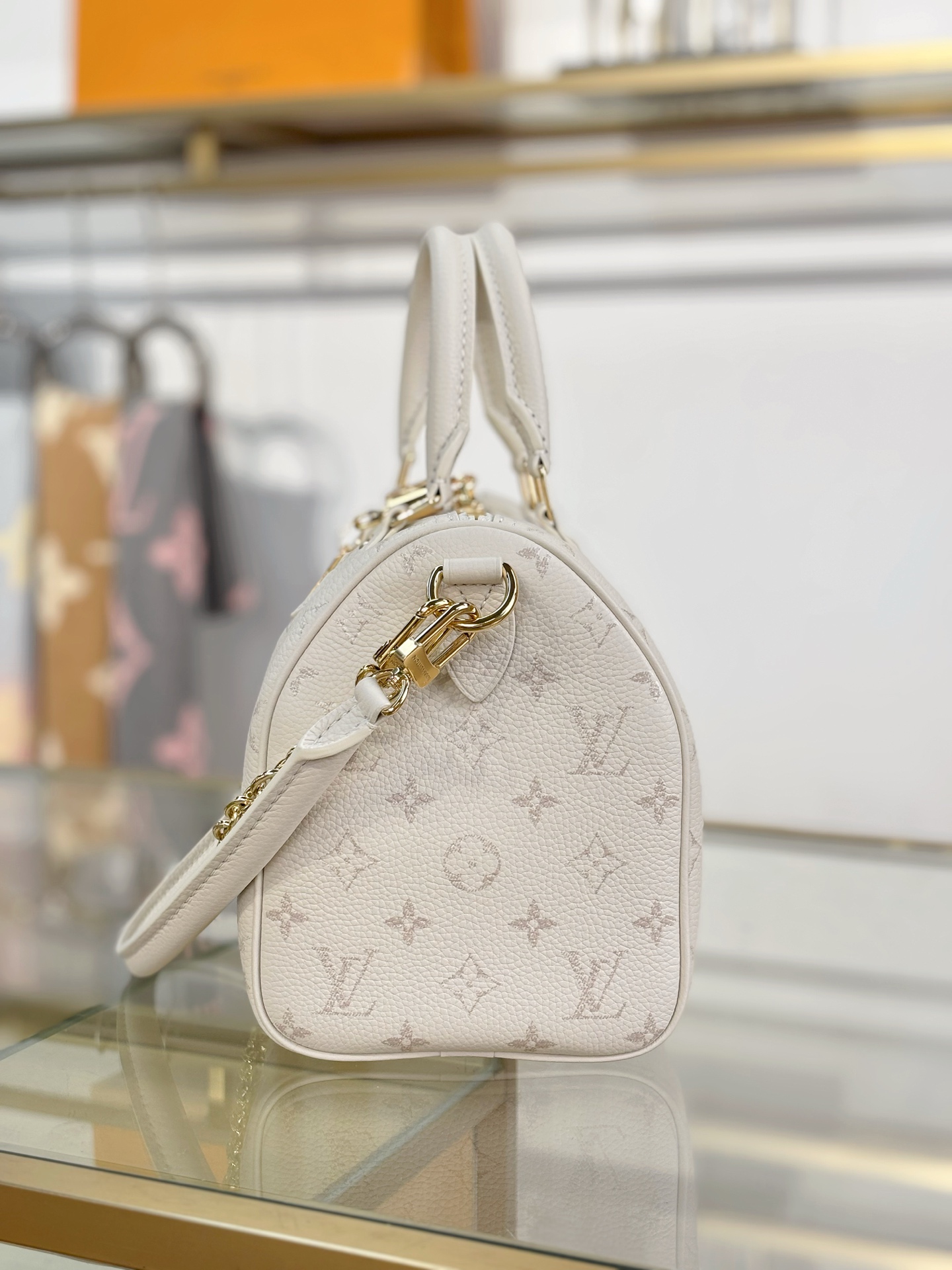 Louis Vuitton Basic Bag White 13cm-m-l-s