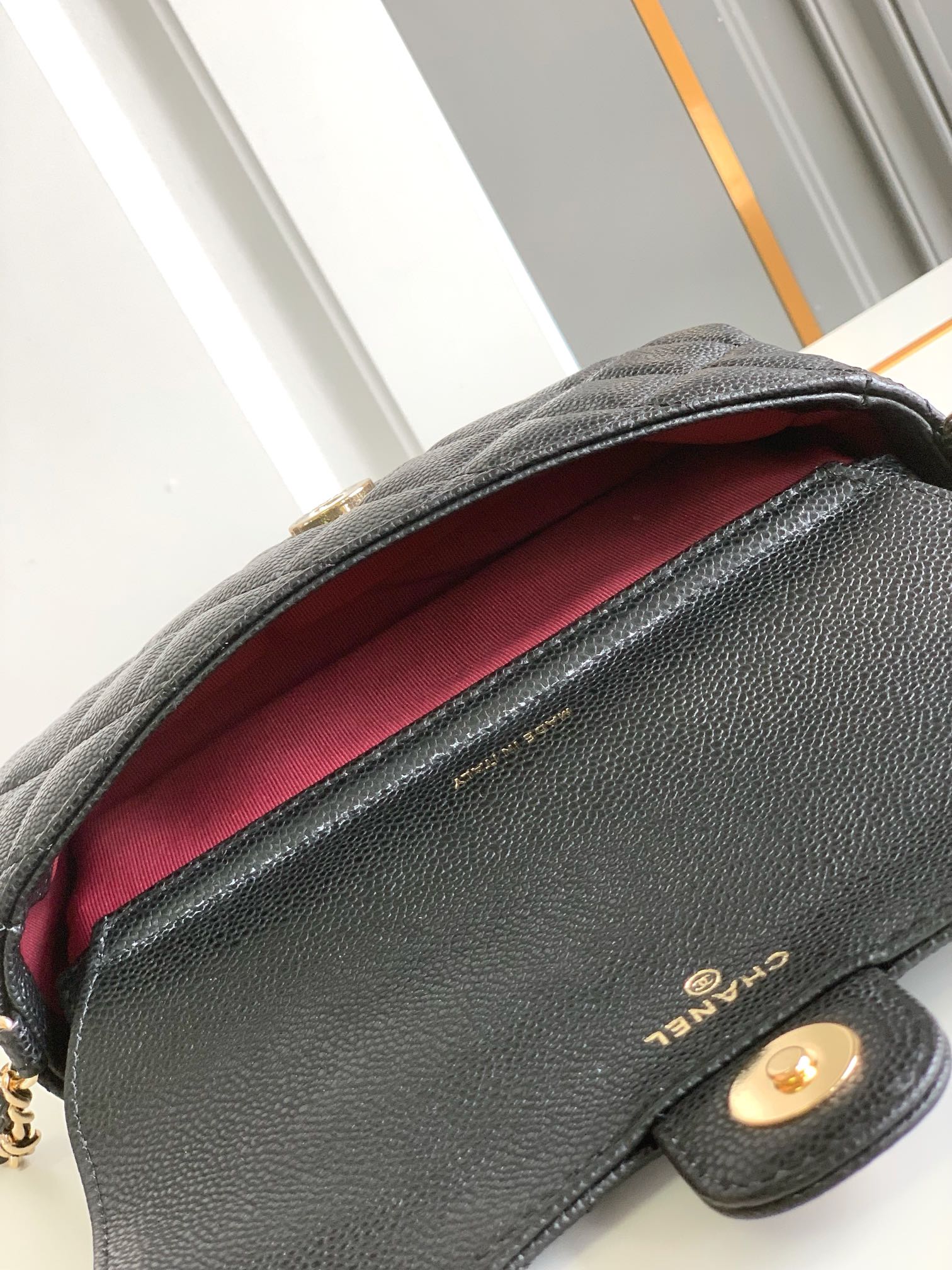 Chanel Basic Bag Cow Leather L