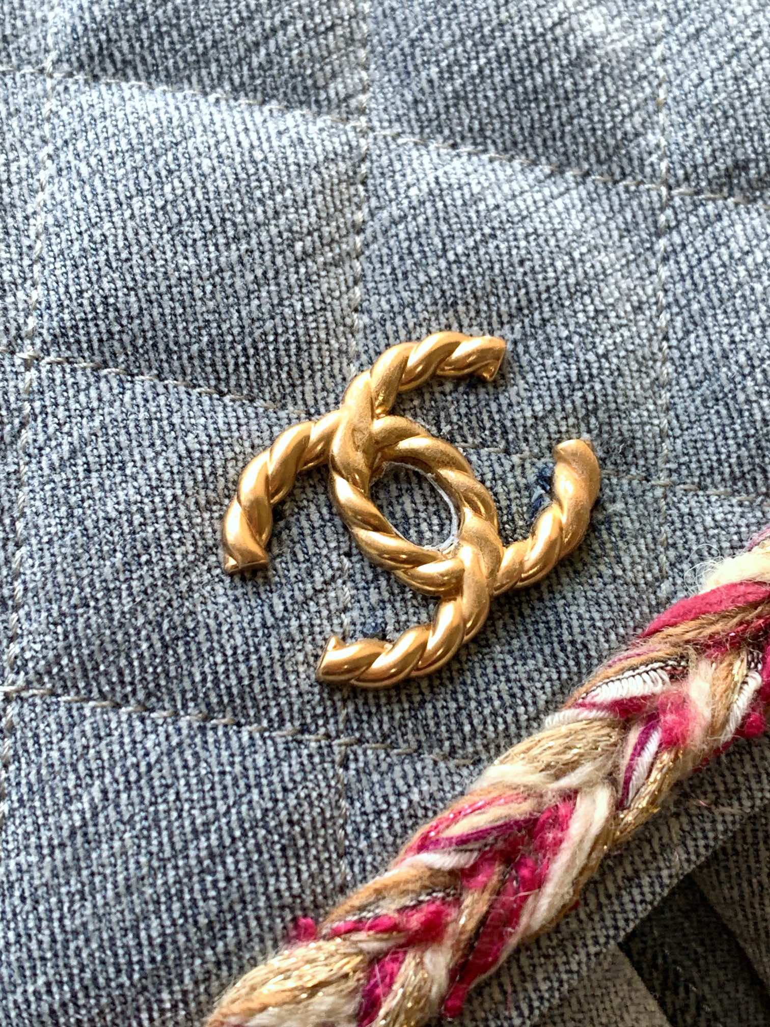 Chanel Basic Bag Gray 27cm-l