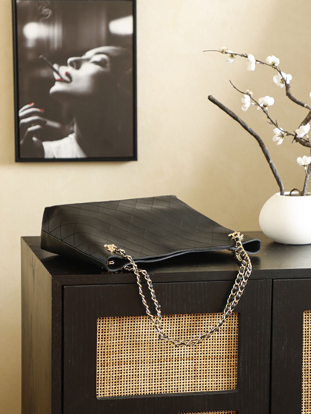 Chanel Tote Bag Cow Leather