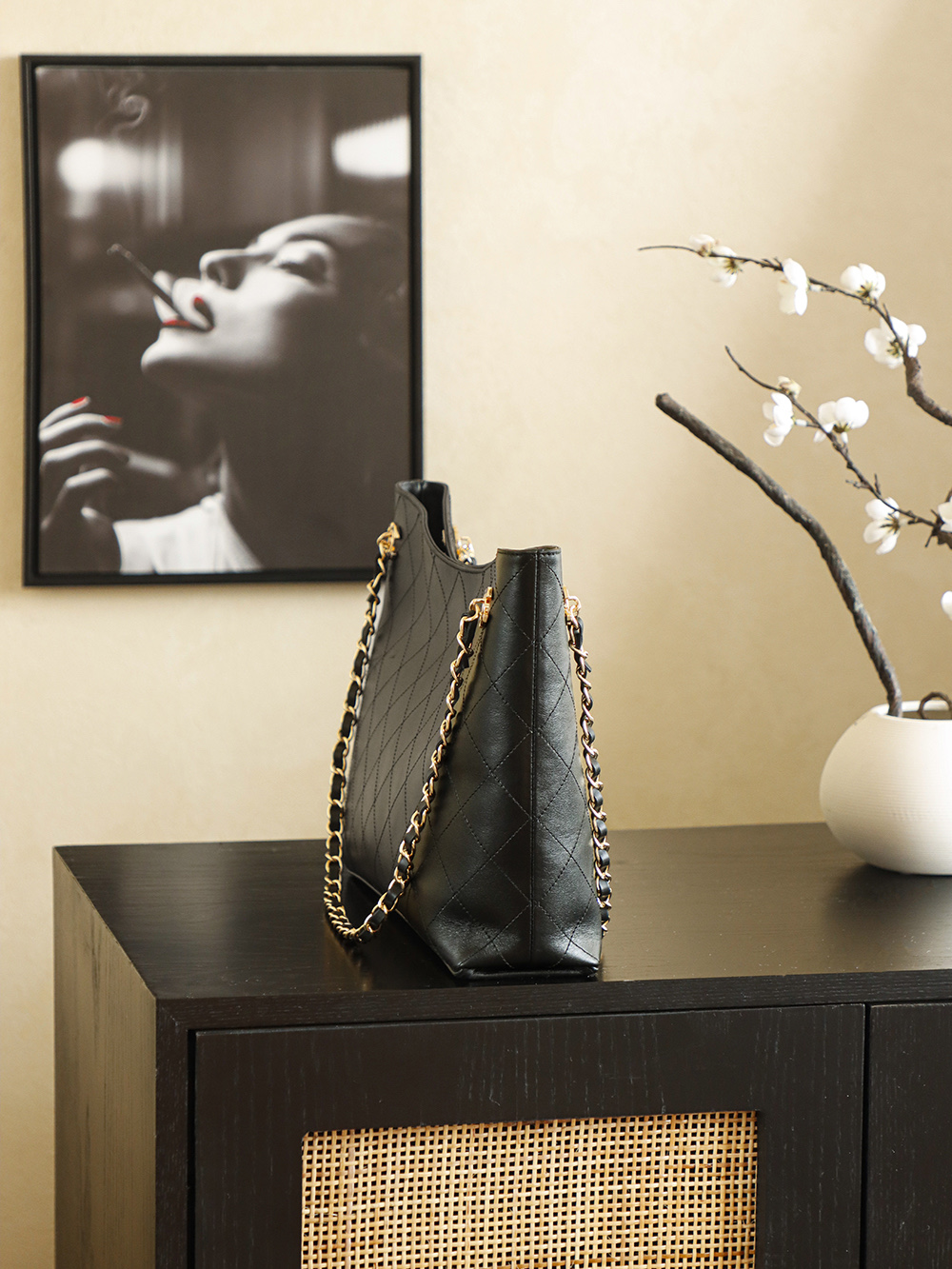 Chanel Tote Bag Cow Leather