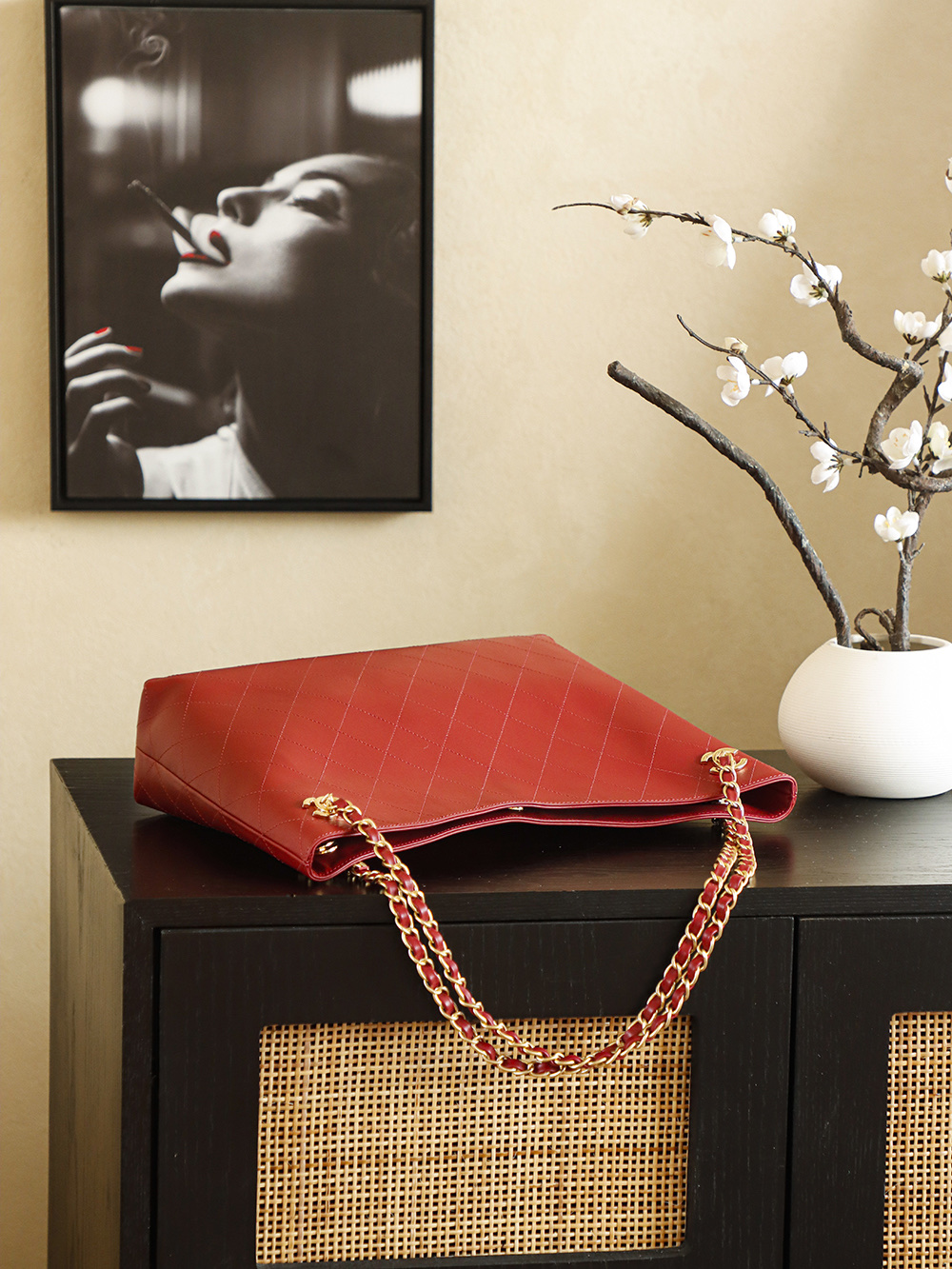 Chanel Tote Bag Cow Leather