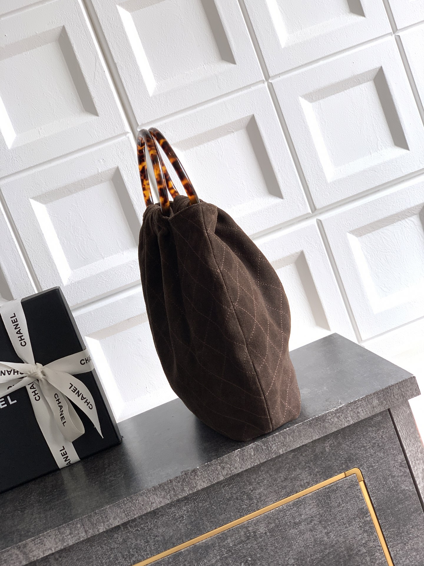 Chanel Tote Bag Brown 32cm-m-l