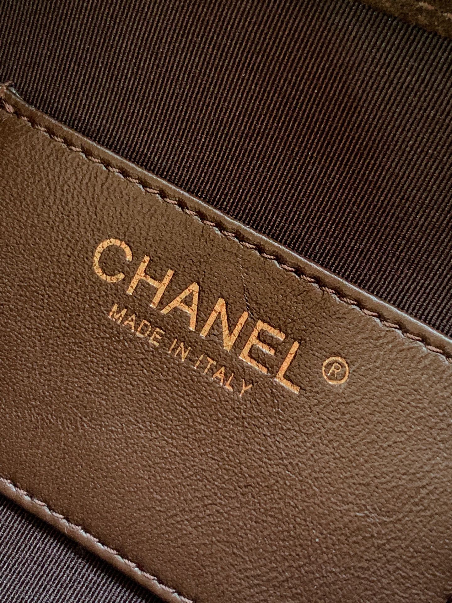 Chanel Tote Bag Brown 32cm-m-l