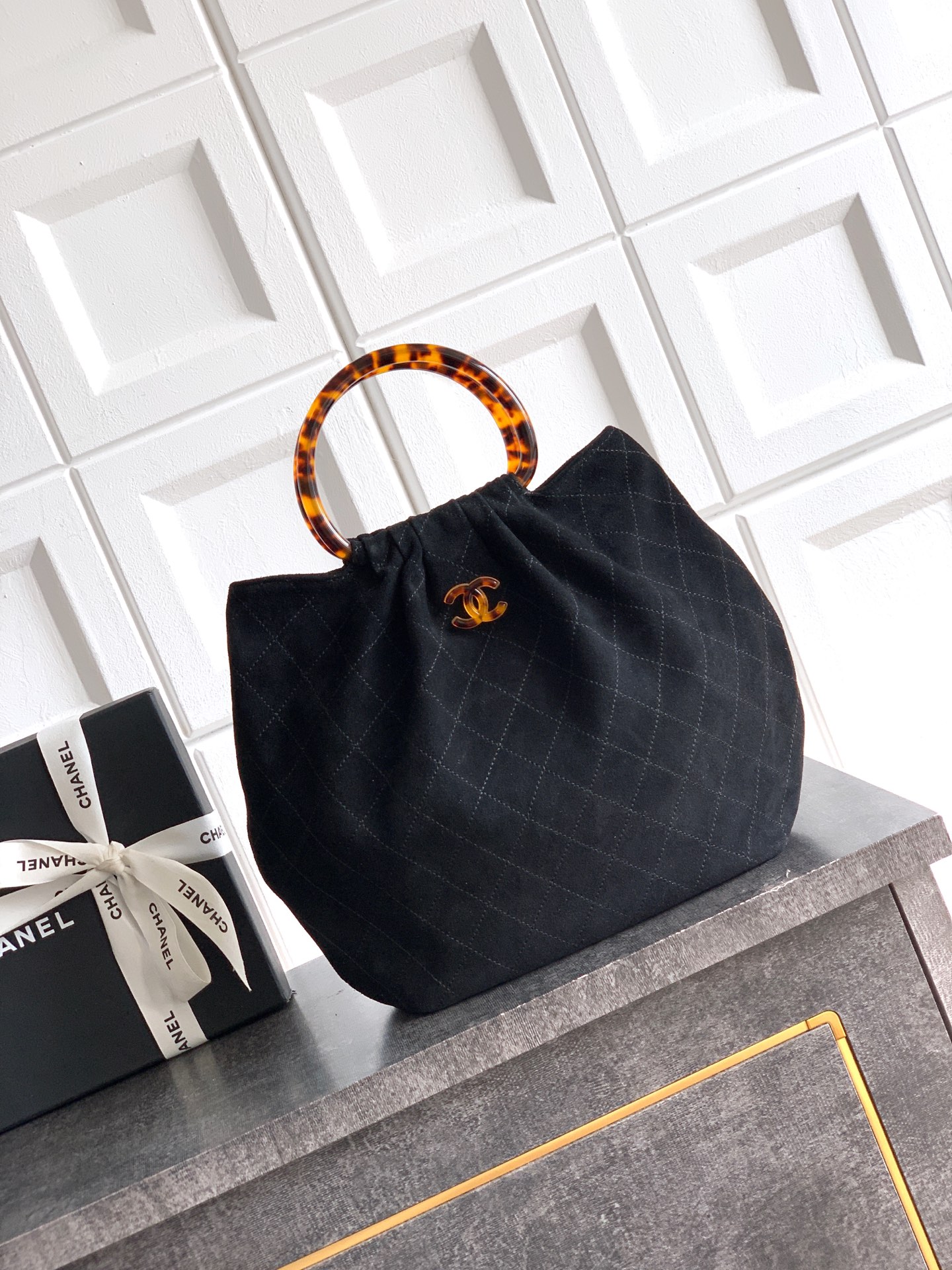 Chanel Tote Bag Black 32cm-m-l