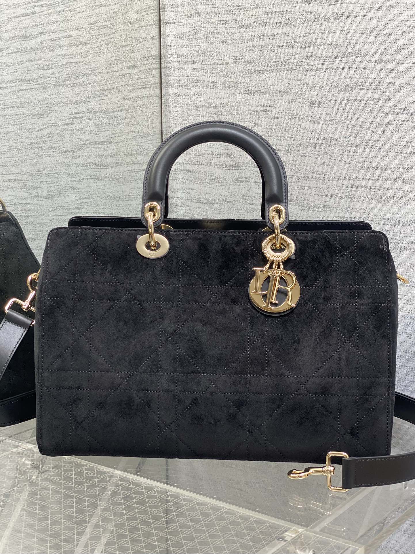 Dior Female Basic Bag Black 20cm-l-s