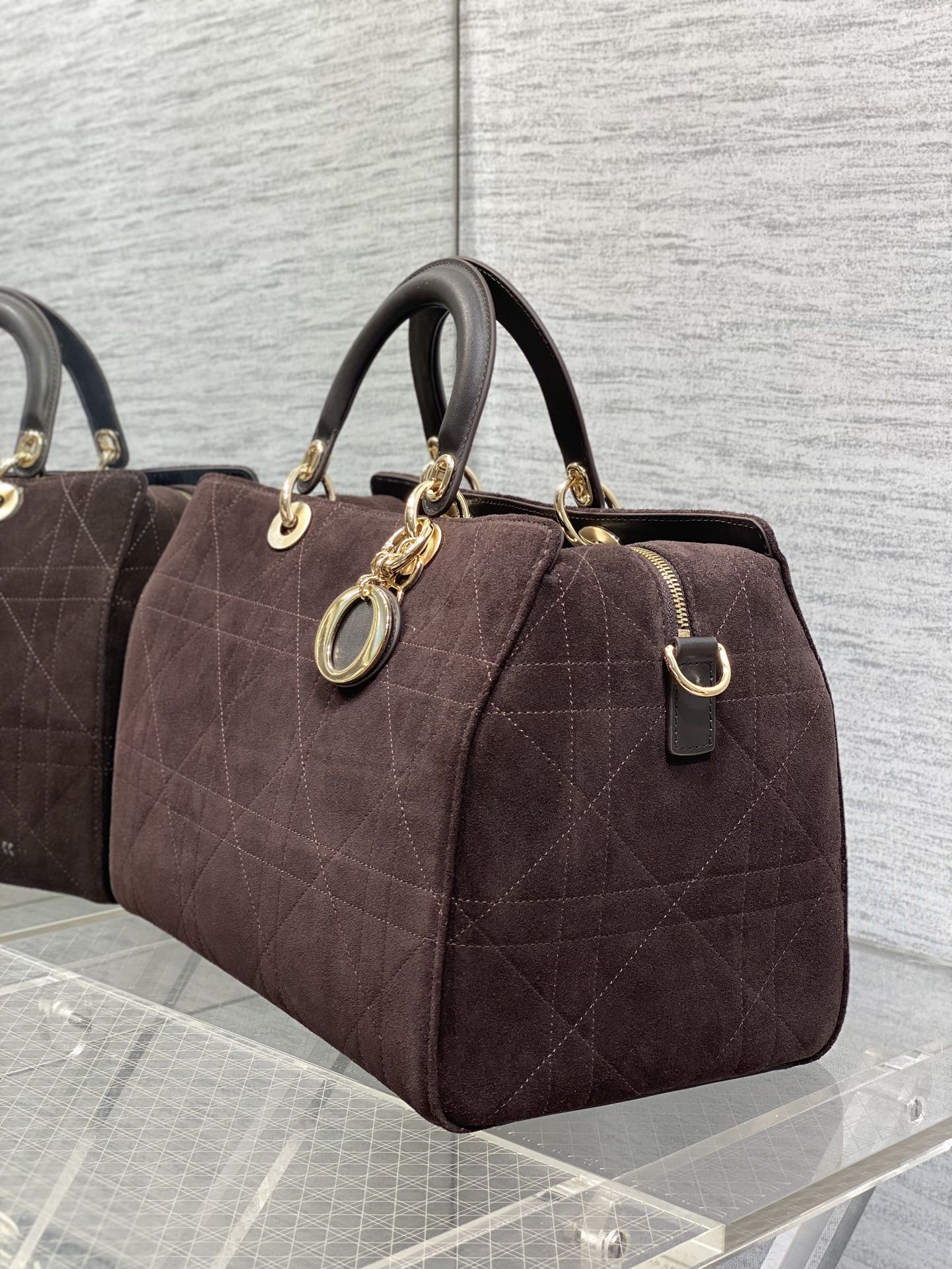 Dior Female Basic Bag Coffee 20cm-l-s