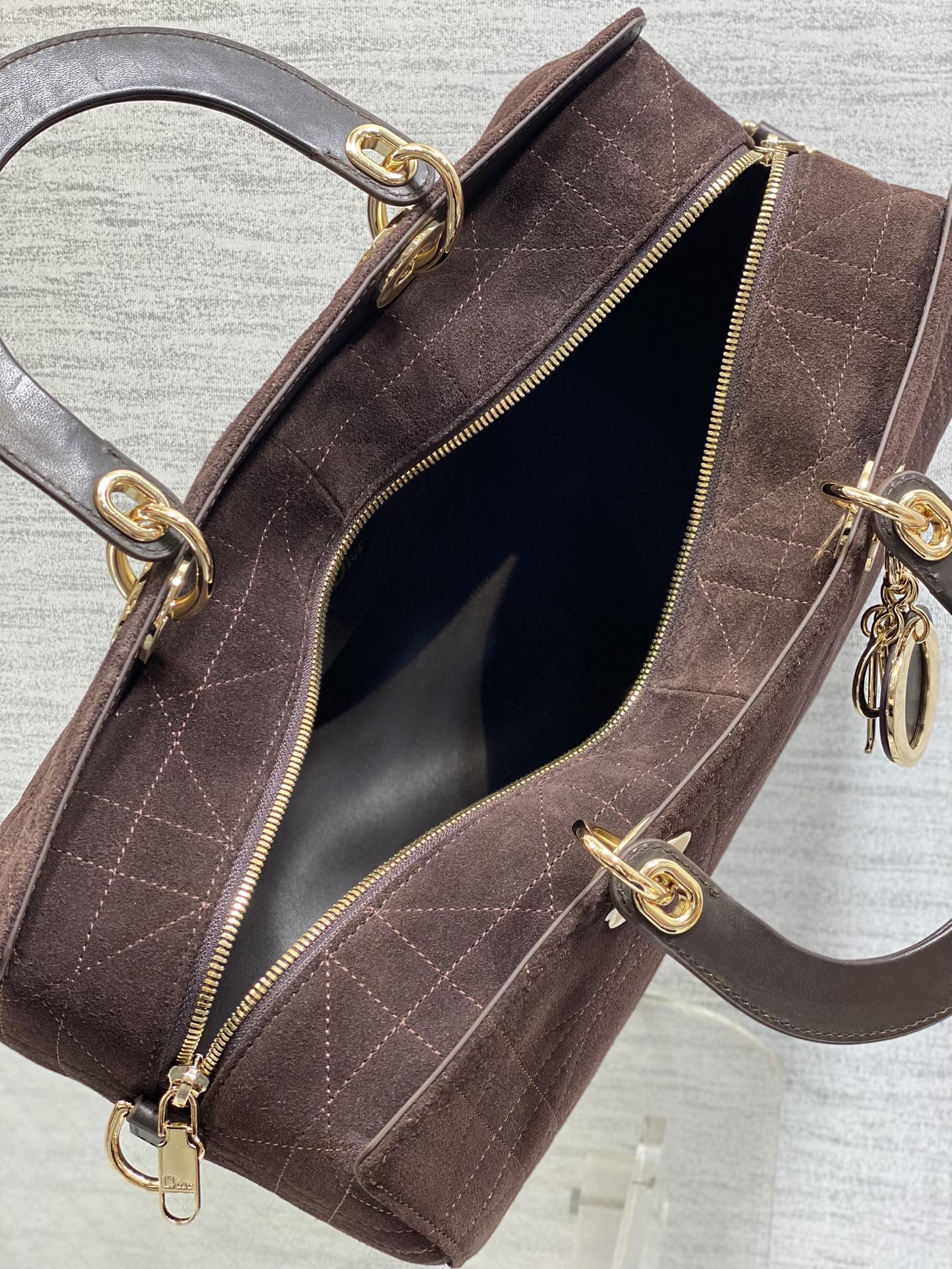 Dior Female Basic Bag Coffee 20cm-l-s