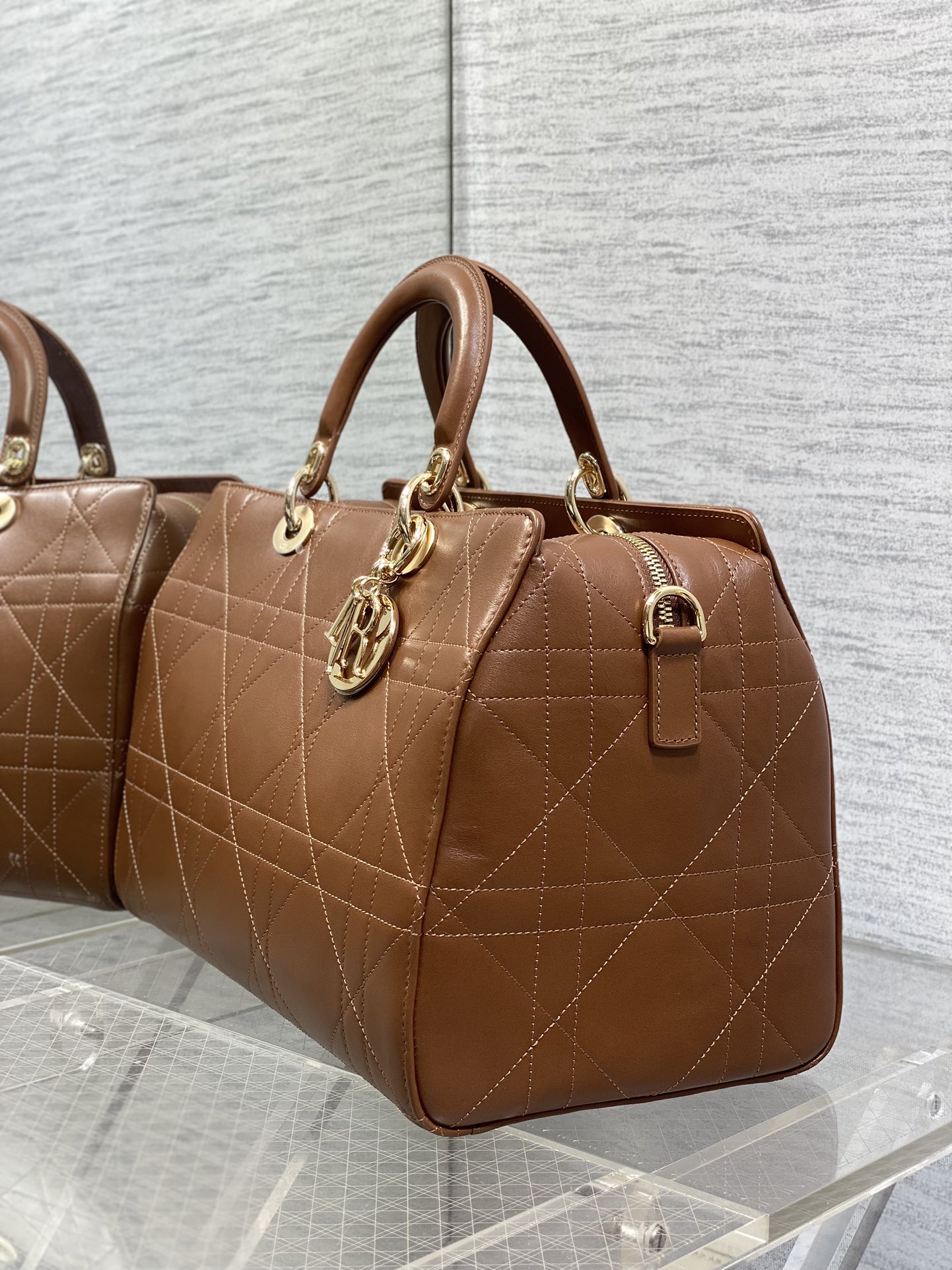 Dior Female Basic Bag Coffee 20cm-l-s