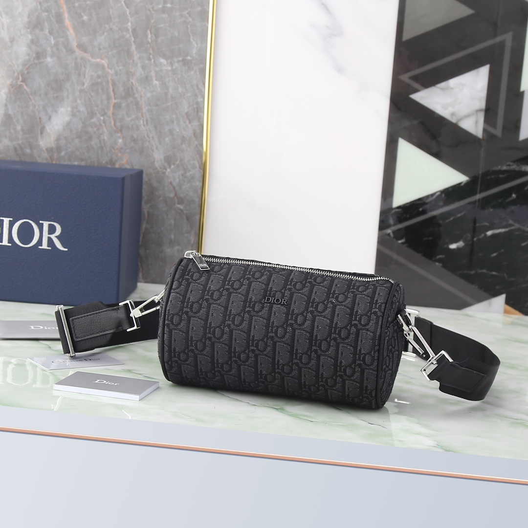 Dior Male Crossbody Bag Nylon Black L-s