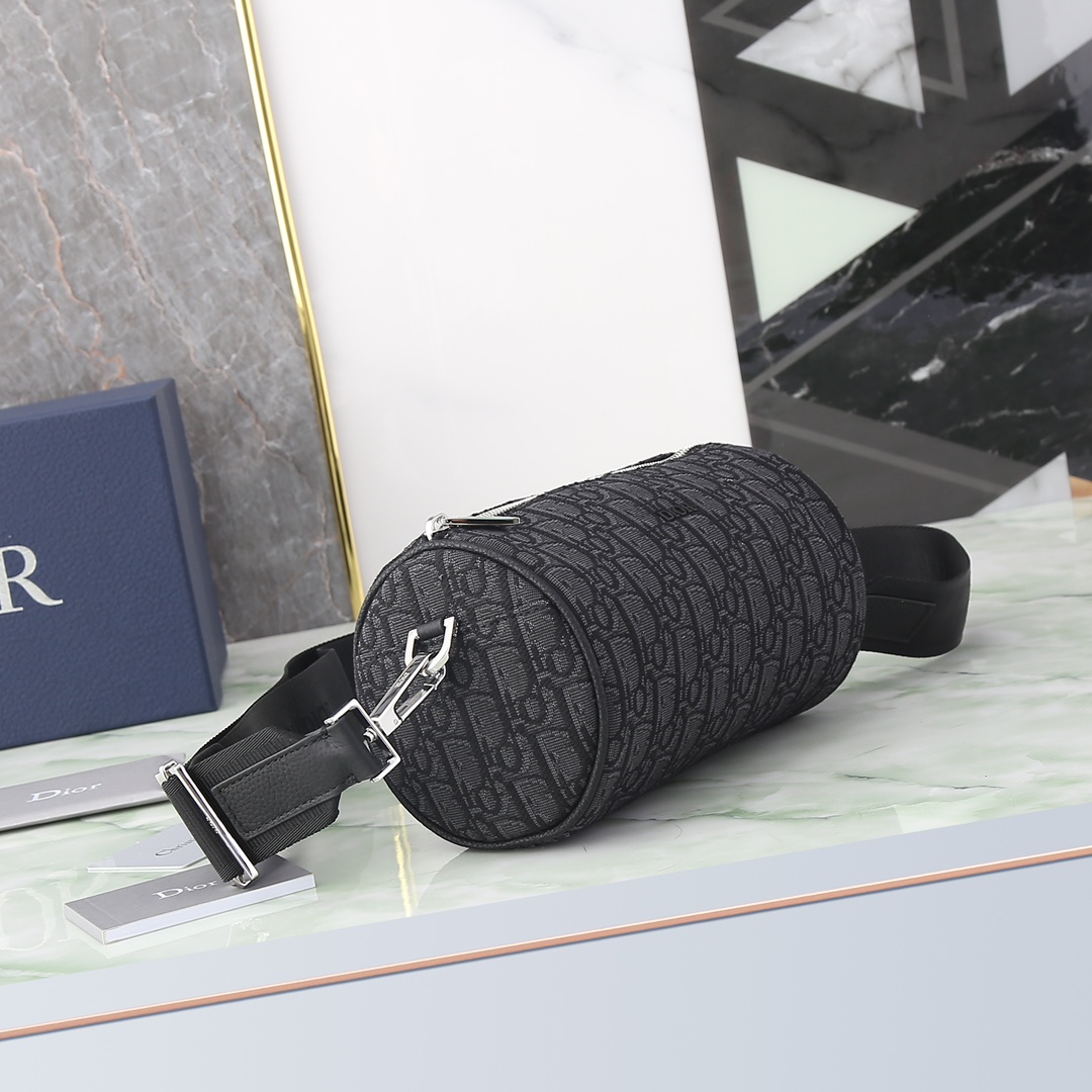 Dior Male Crossbody Bag Nylon Black L-s