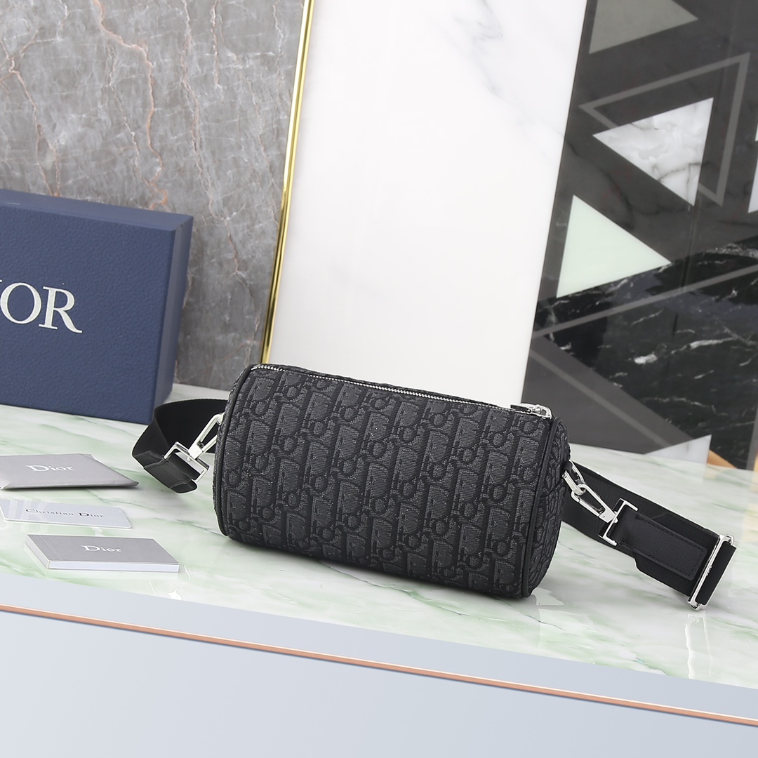 Dior Male Crossbody Bag Nylon Black L-s