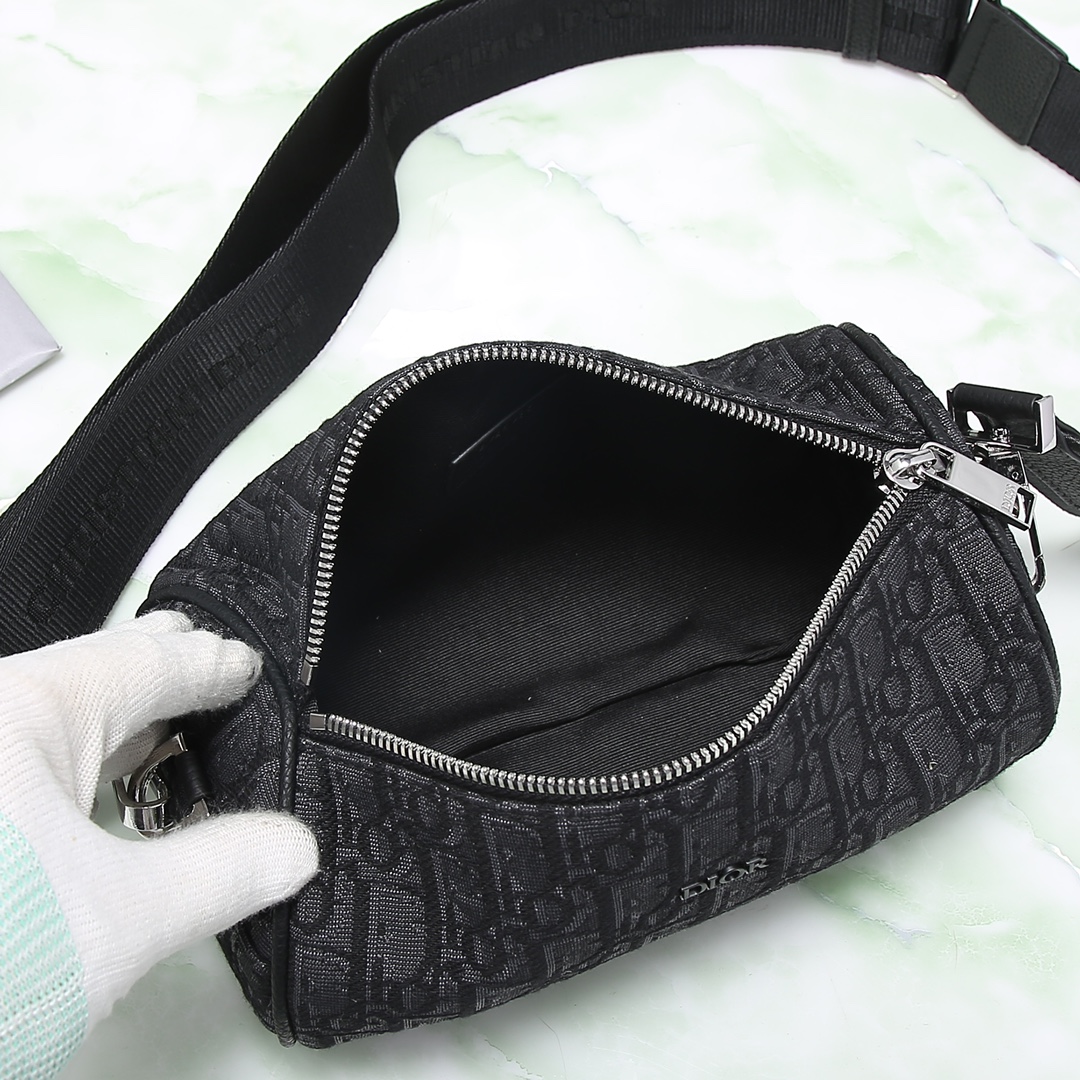 Dior Male Crossbody Bag Nylon Black L-s