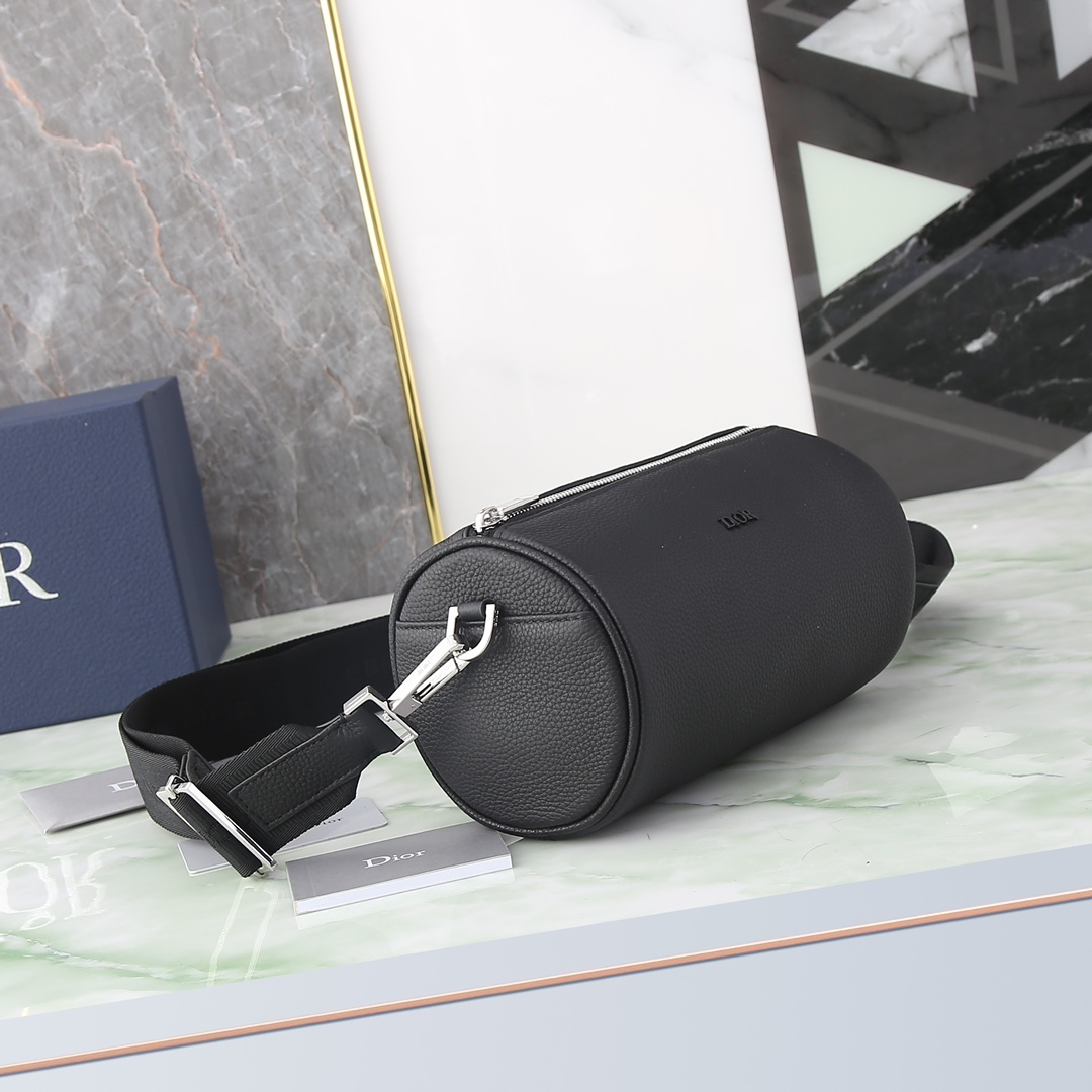 Dior Male Crossbody Bag Nylon Black L-s