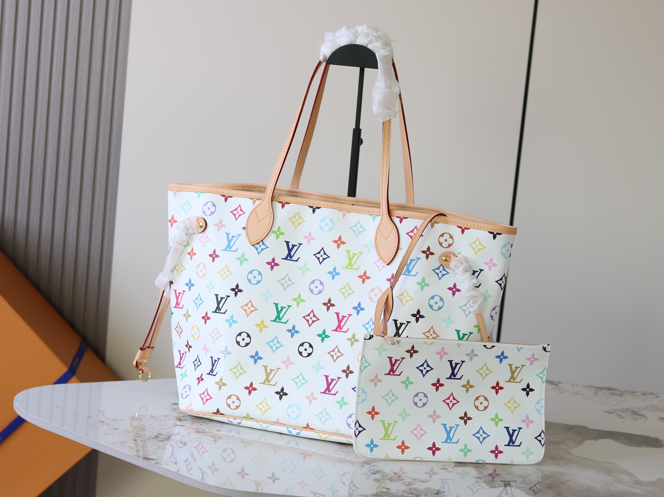 Louis Vuitton Clutch Bag Cow Leather M-l