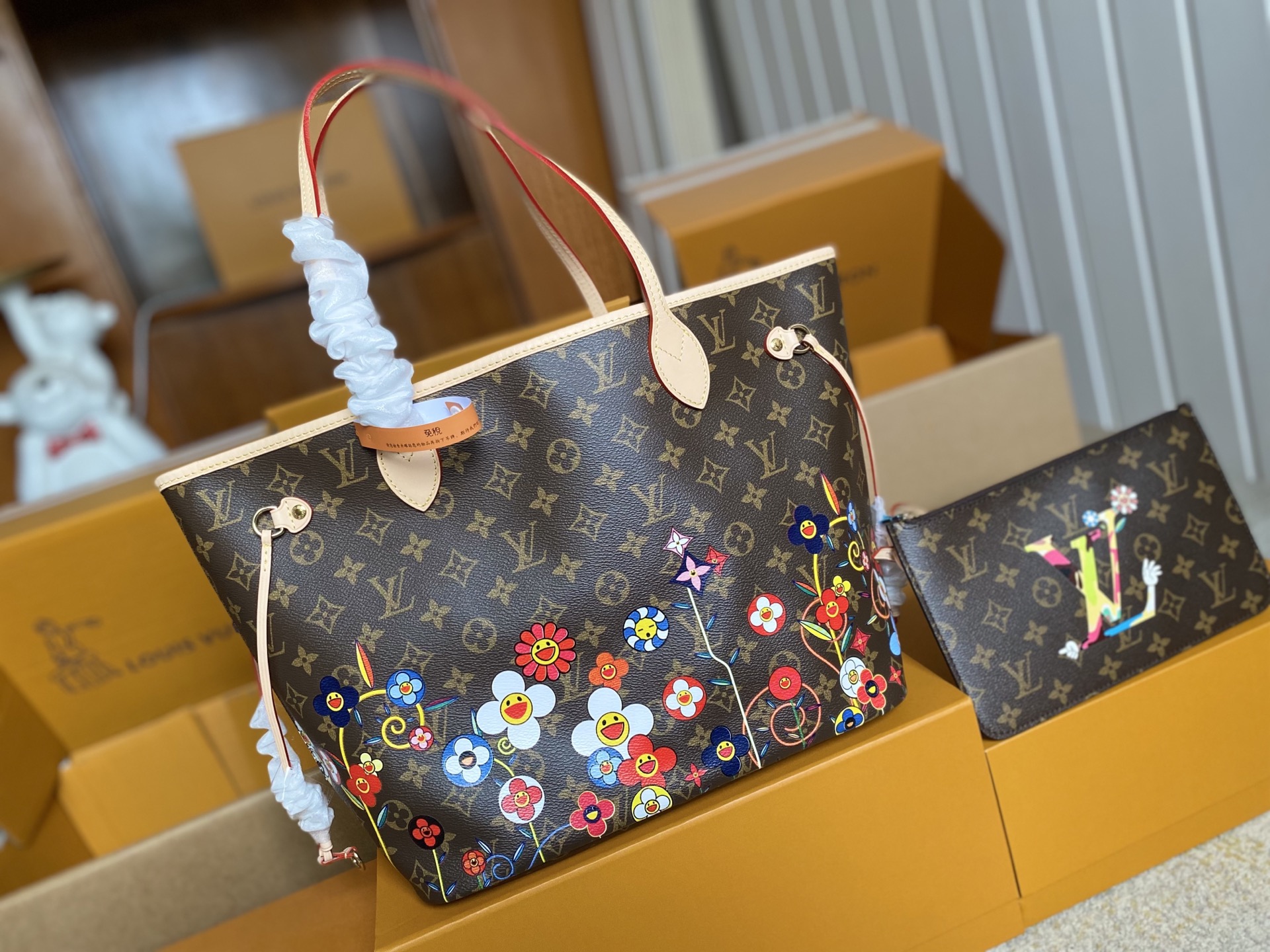 Louis Vuitton Basic Bag Cow Leather M-l