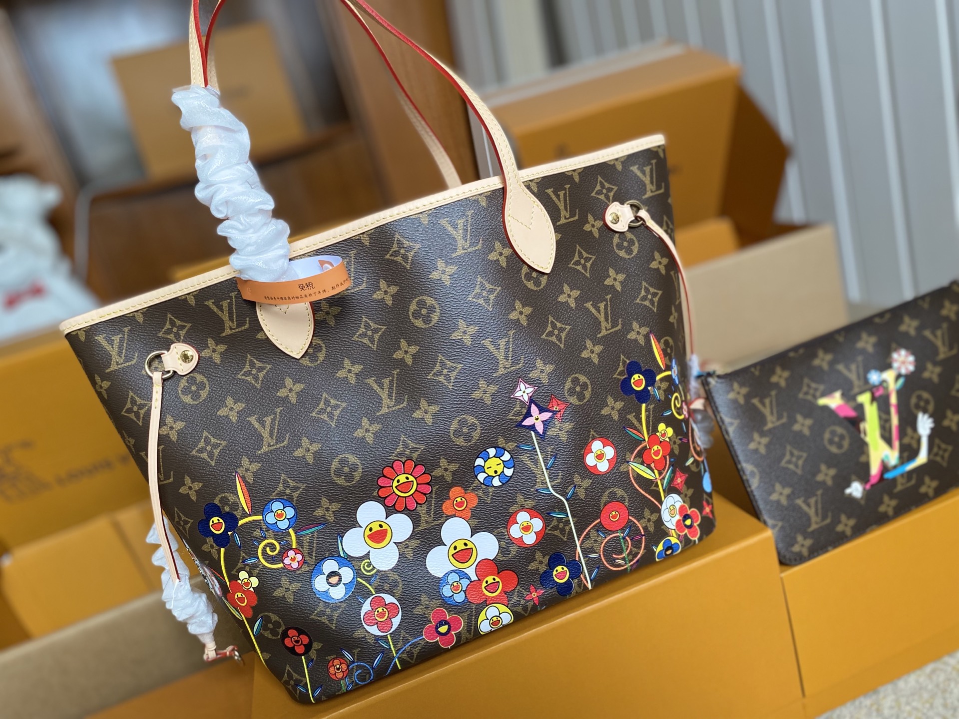 Louis Vuitton Basic Bag Cow Leather M-l