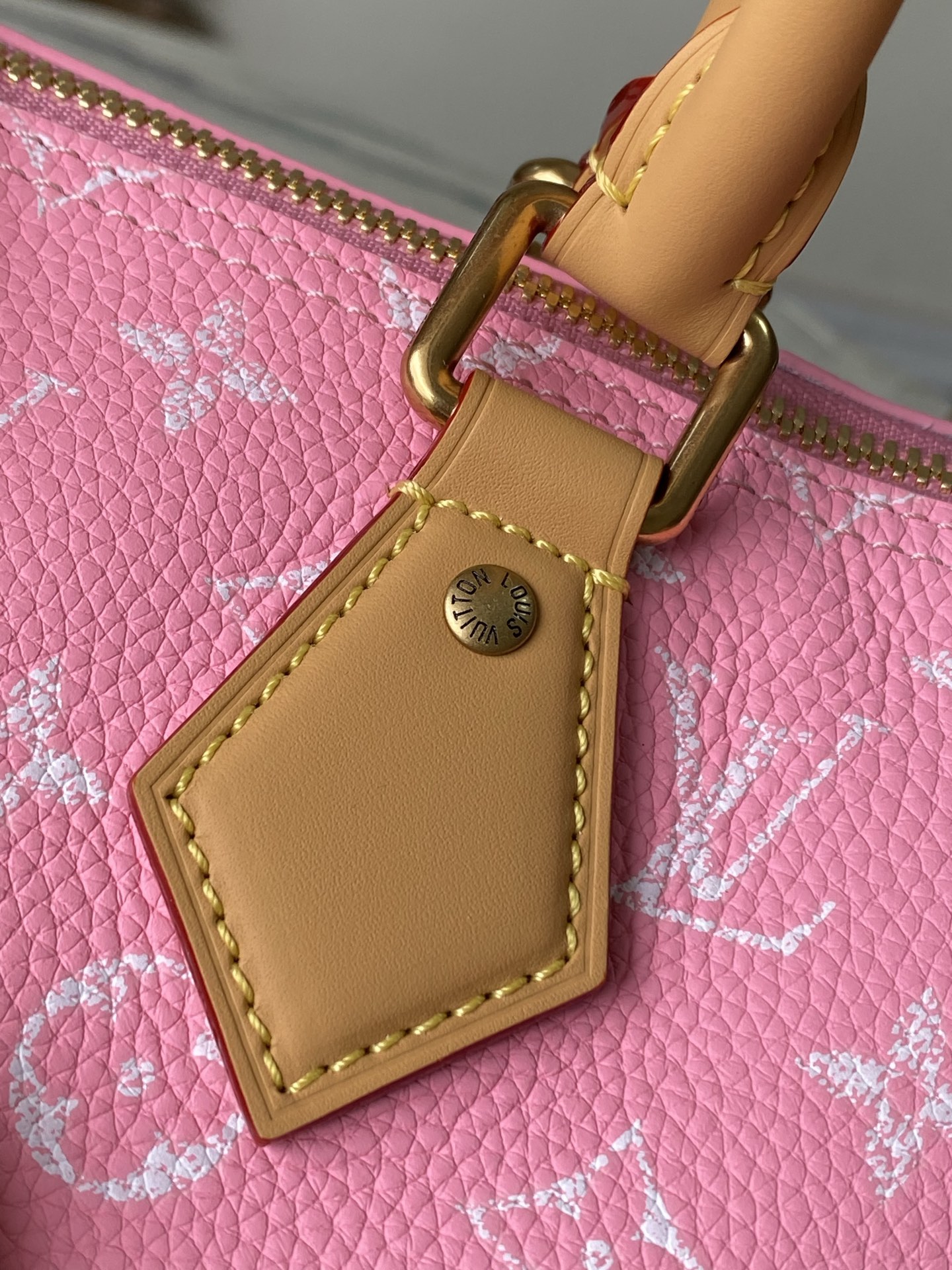 Louis Vuitton Basic Bag Cow Leather Pink M-l-s