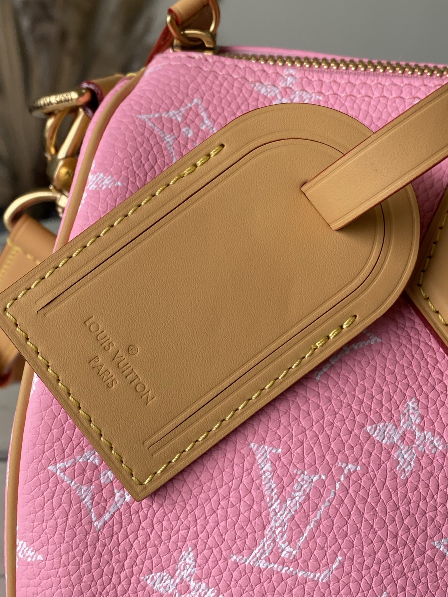 Louis Vuitton Basic Bag Cow Leather Pink M-l-s
