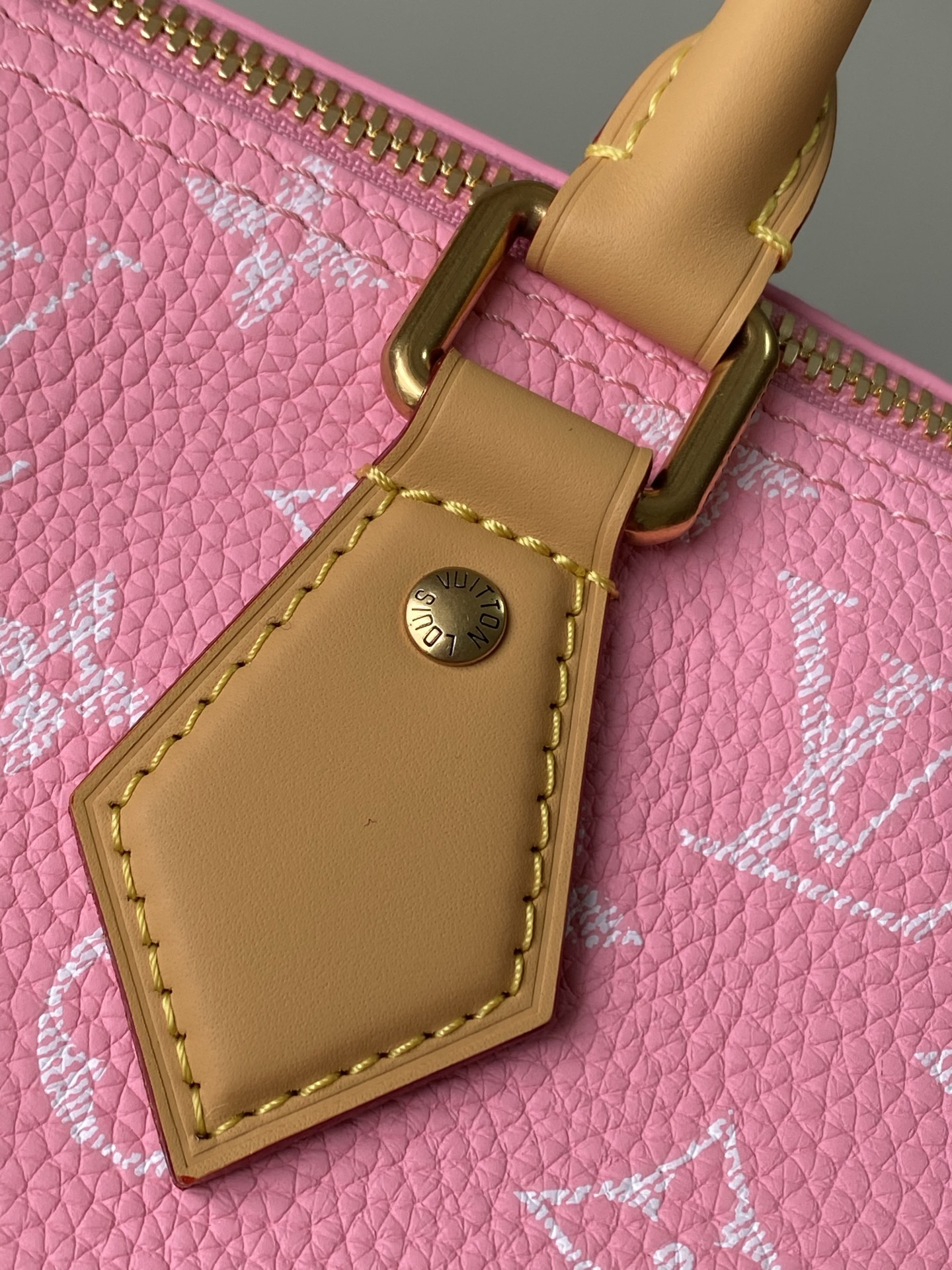 Louis Vuitton Basic Bag Cow Leather Pink M-l-s