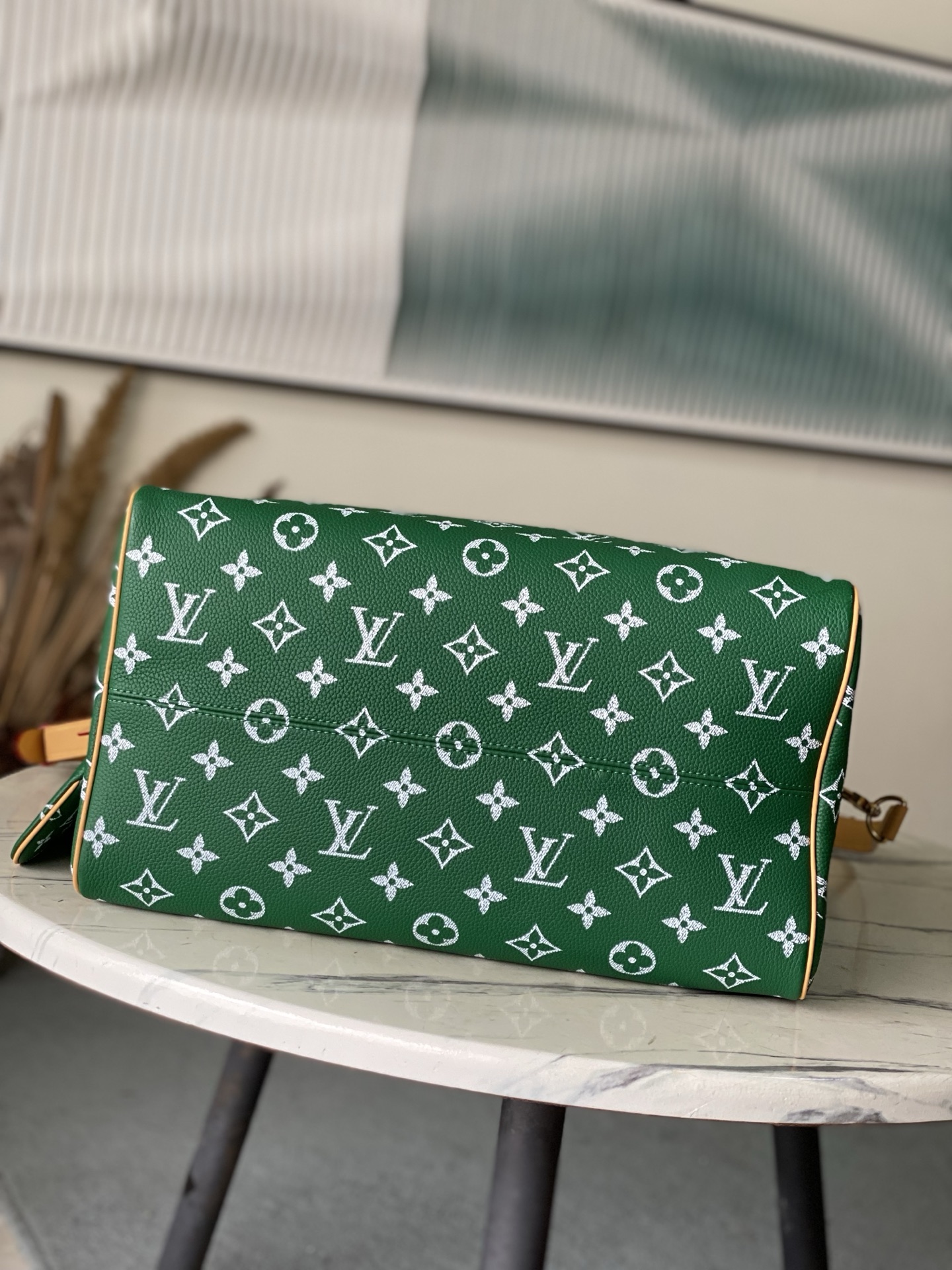 Louis Vuitton Basic Bag Cow Leather Green M-l-s