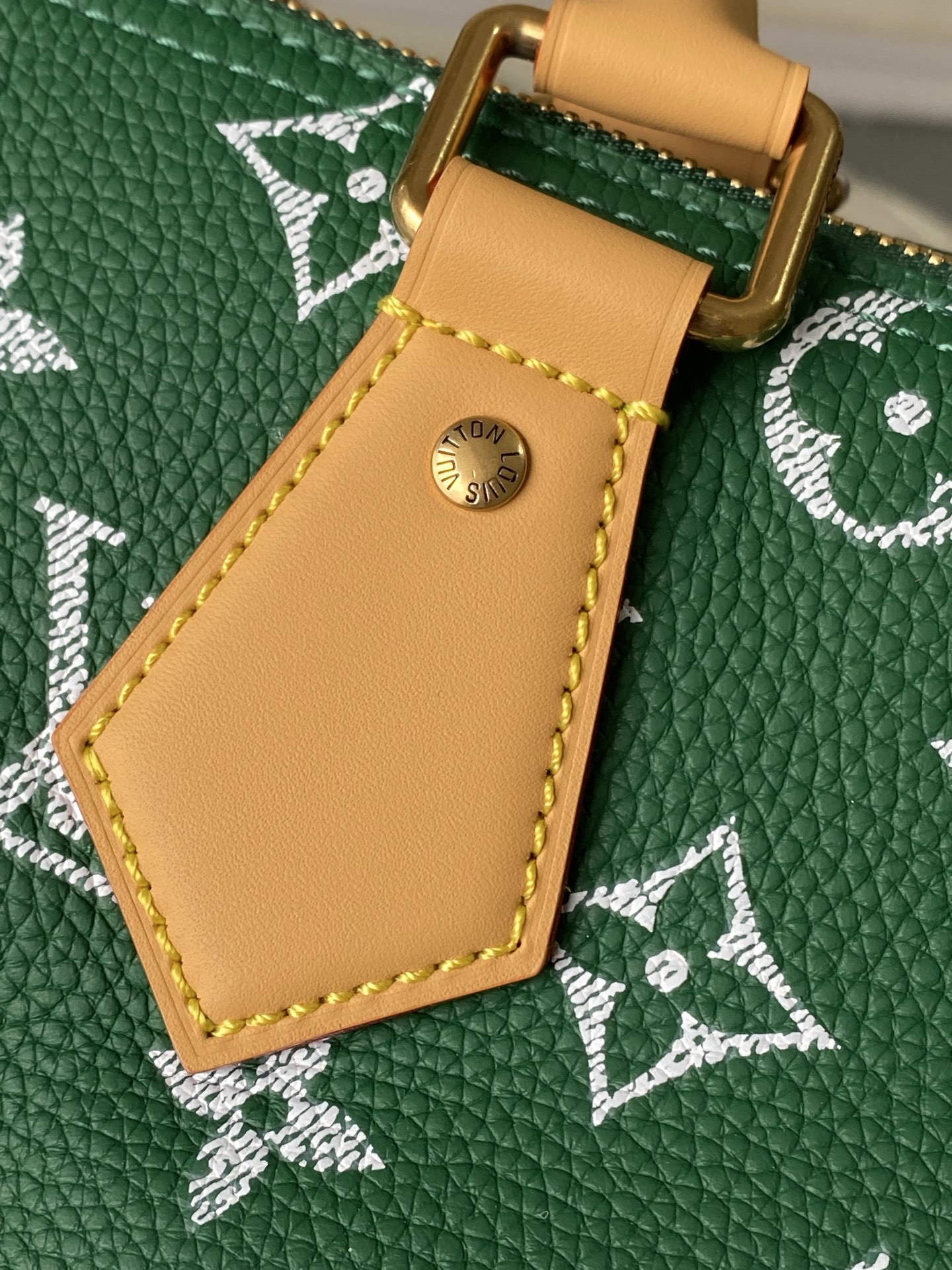 Louis Vuitton Basic Bag Cow Leather Green M-l-s