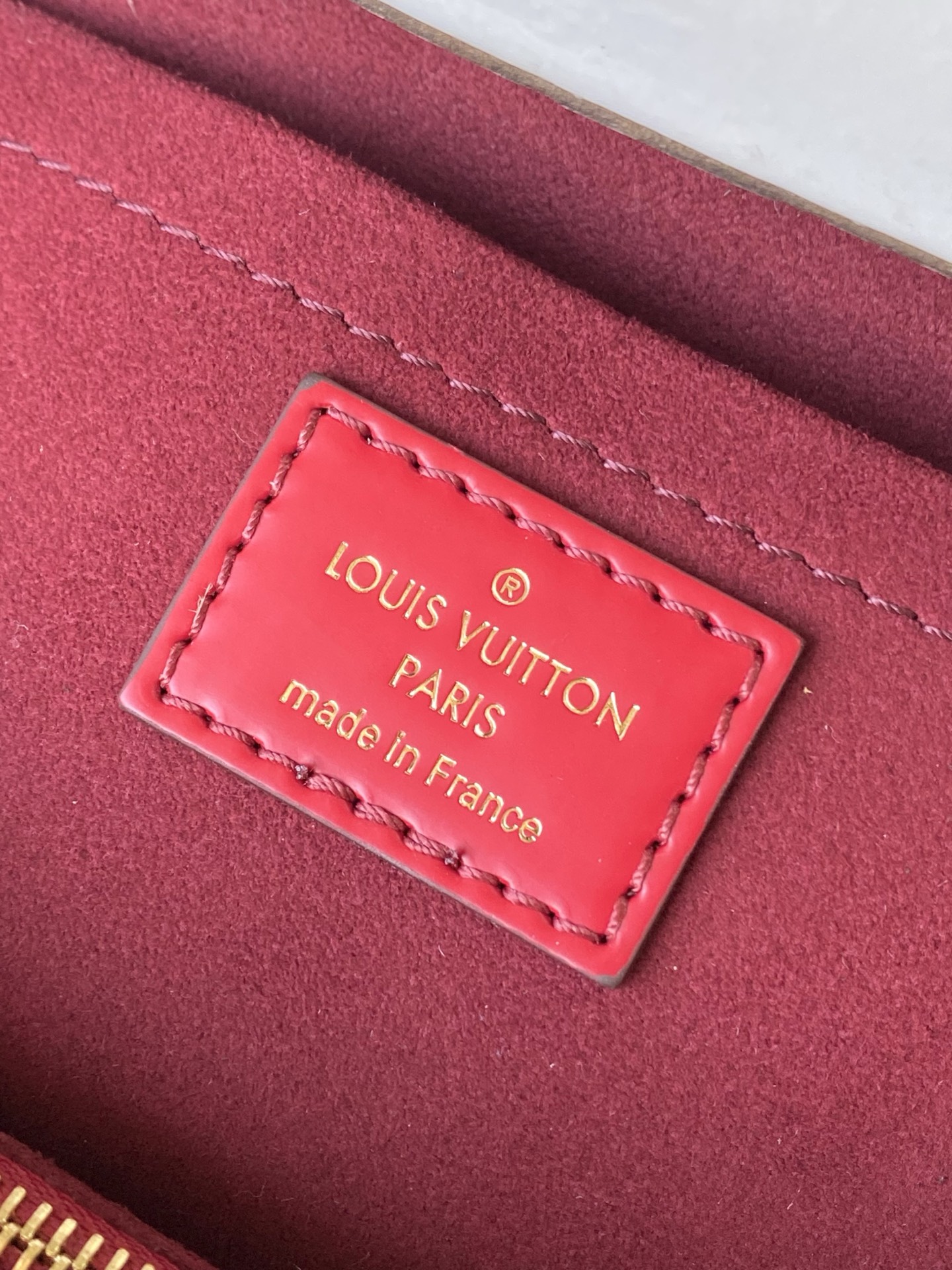 Louis Vuitton Basic Bag Red M-l