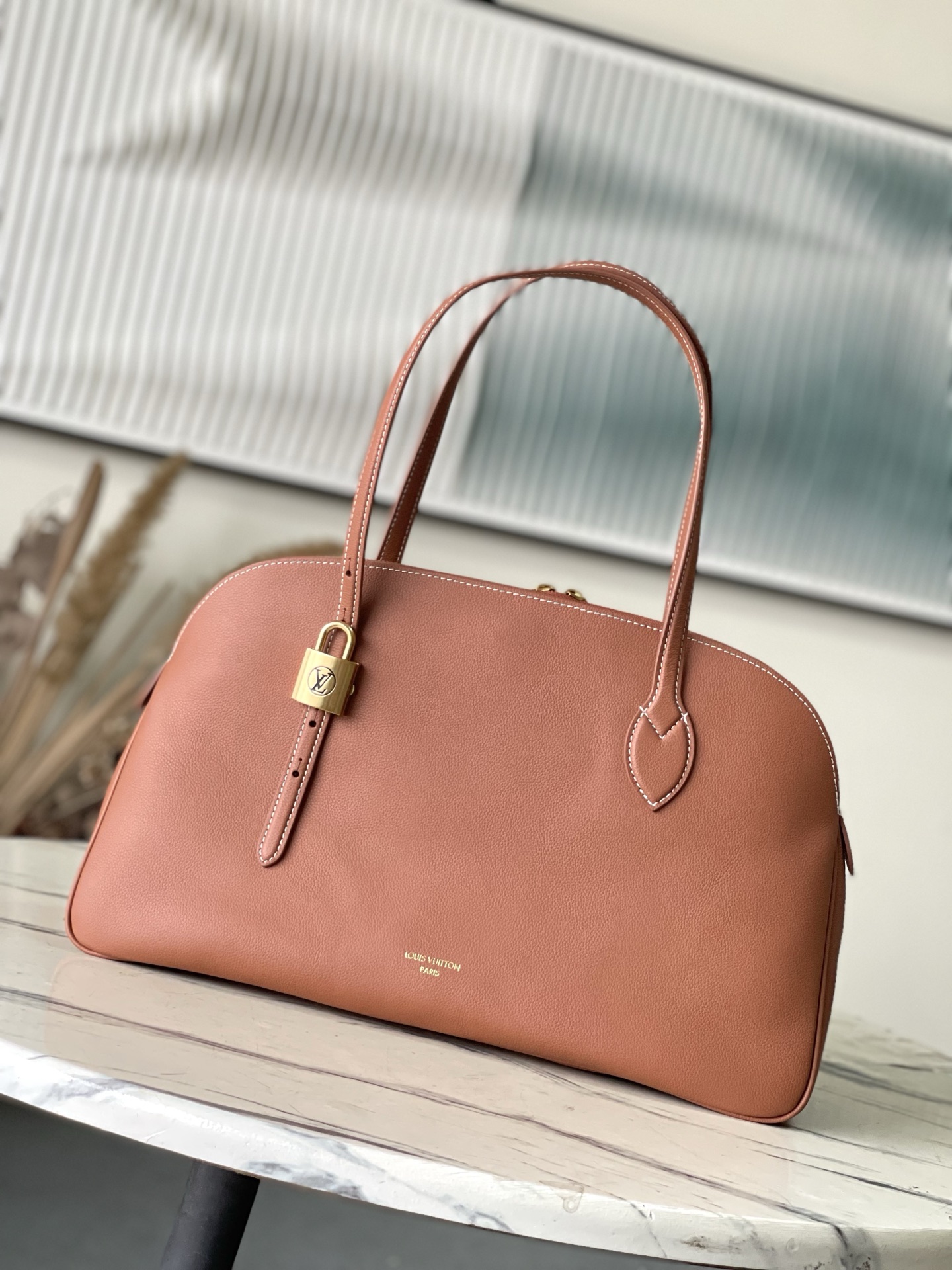 Louis Vuitton Basic Bag Cow Leather Black M-l