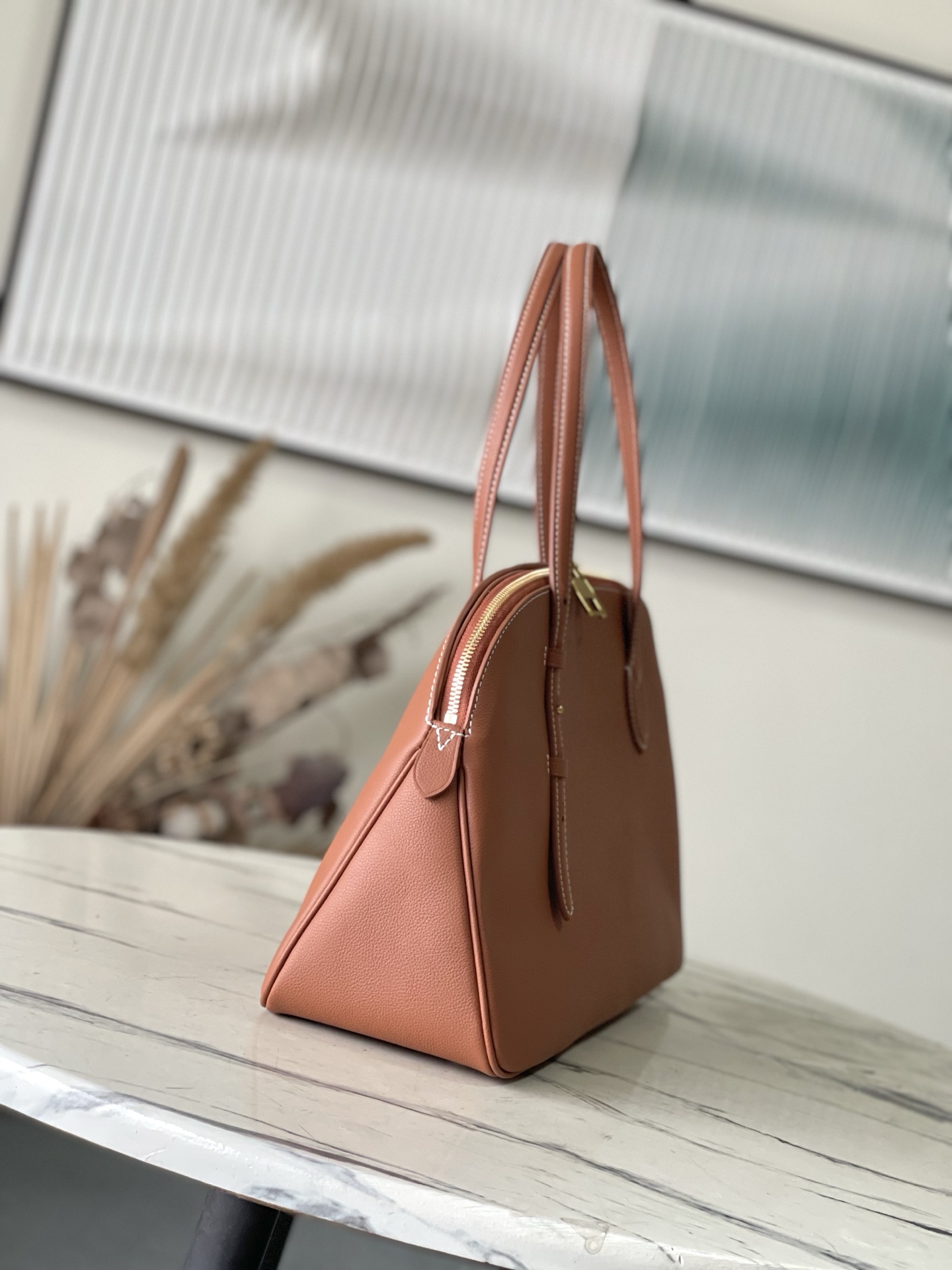 Louis Vuitton Basic Bag Cow Leather Black M-l