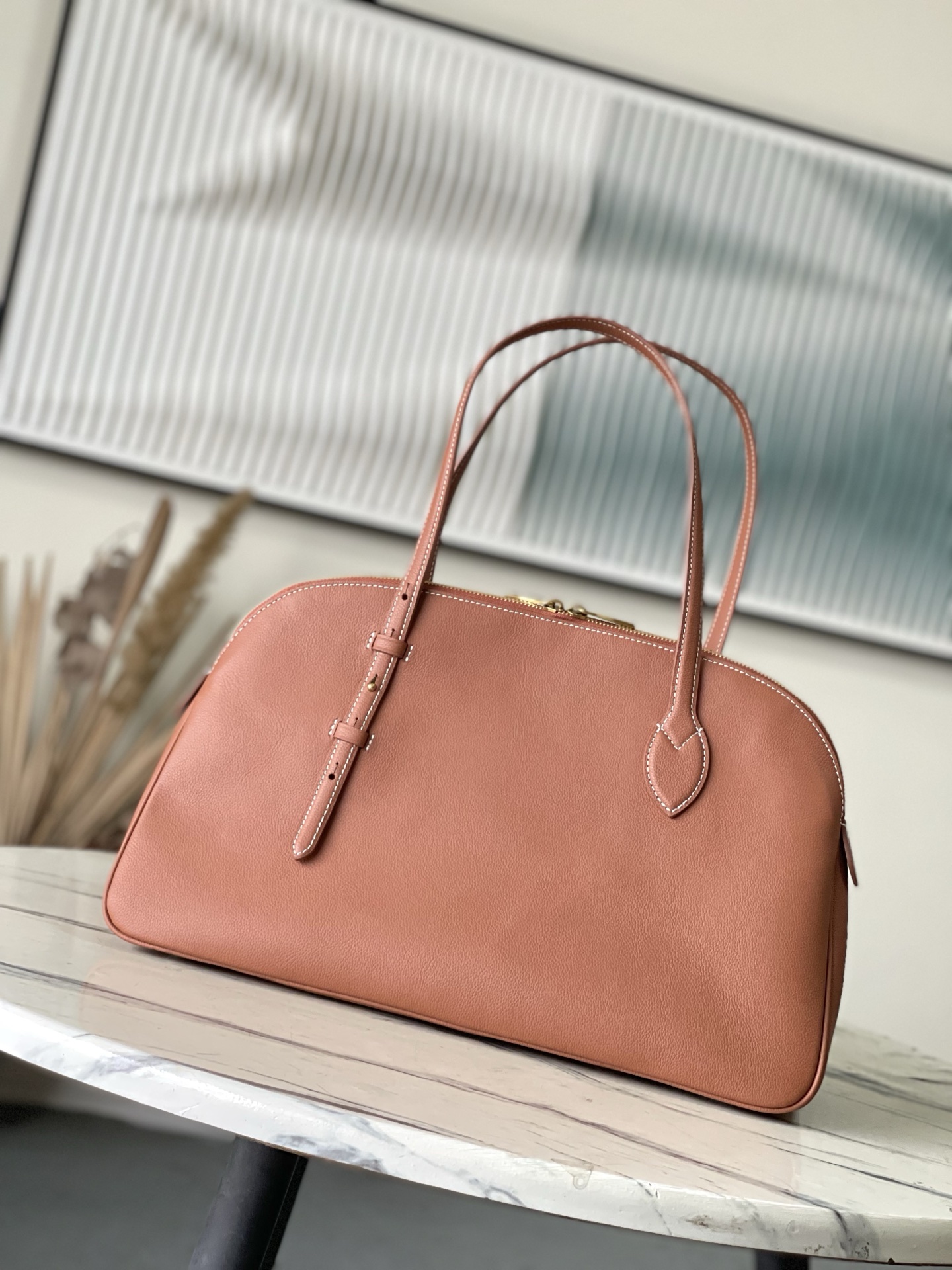 Louis Vuitton Basic Bag Cow Leather Black M-l